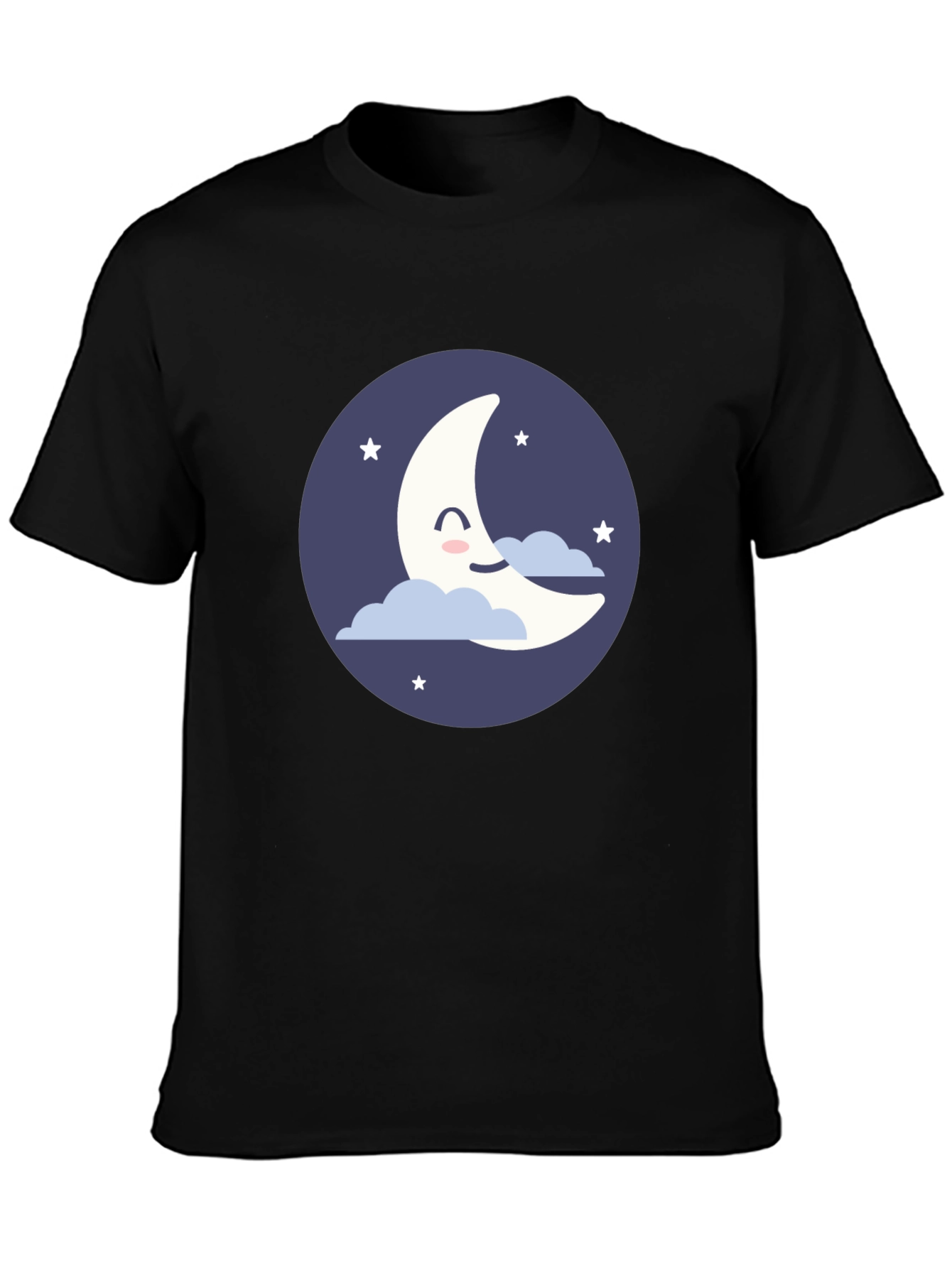 Cute Crescent Moon Graphic T-Shirt