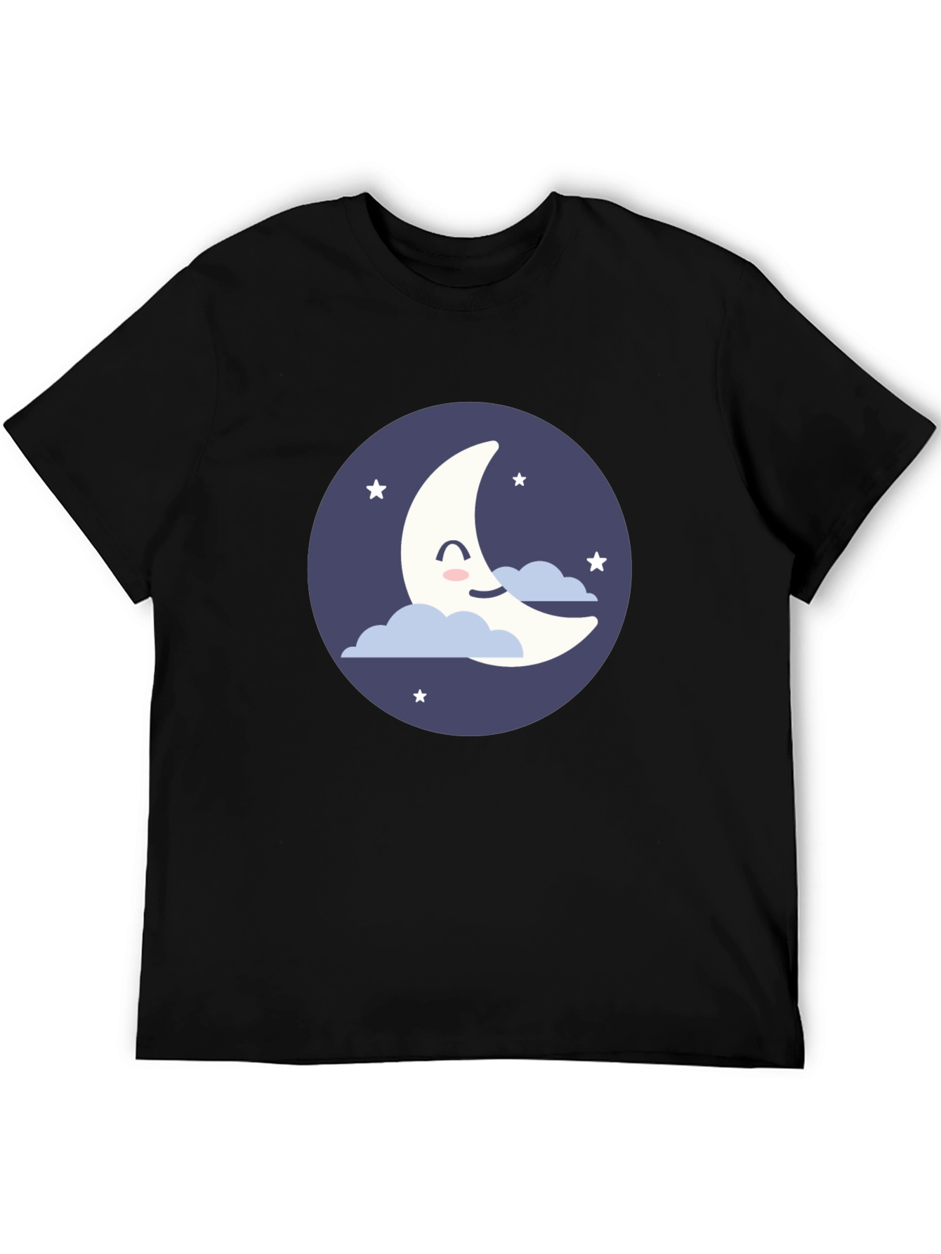 Cute Crescent Moon Graphic T-Shirt