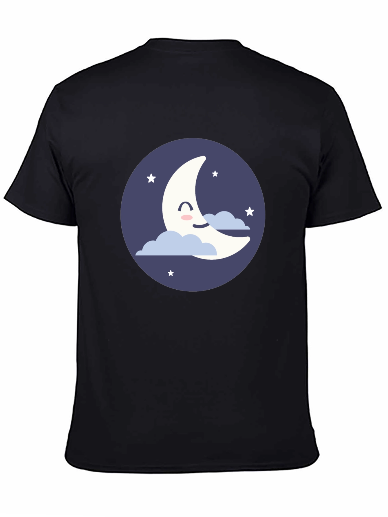 Cute Crescent Moon Graphic T-Shirt