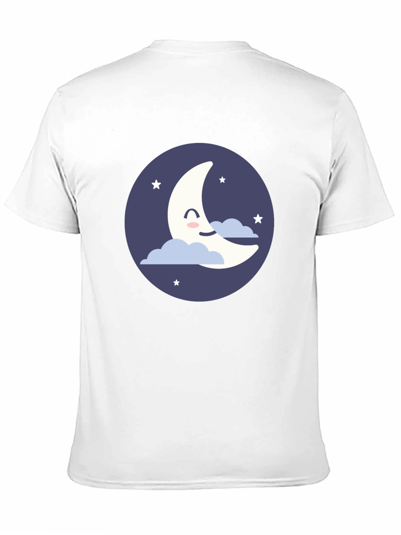 Cute Crescent Moon Graphic T-Shirt