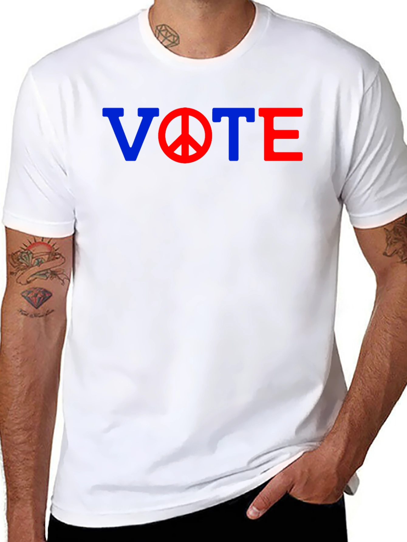 Vote Peace T-Shirt - Political Statement Tee