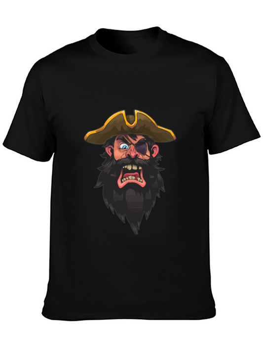 Pirate Graphic Tee - Mens Black T-Shirt