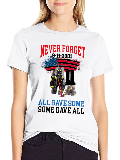 Never Forget 9-11 Tribute T-Shirt