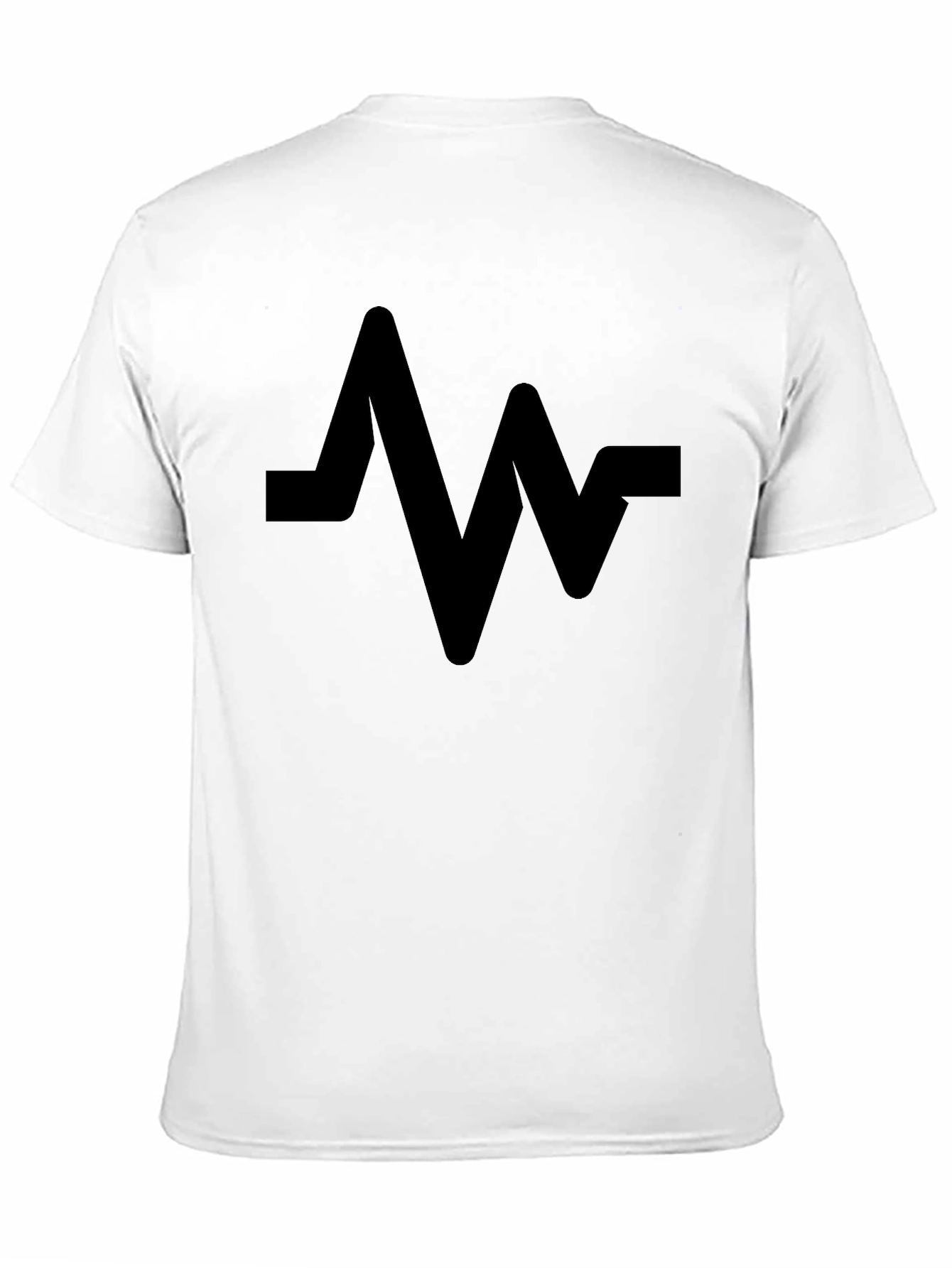 Black Wave Graphic Tee - Modern Casual Style