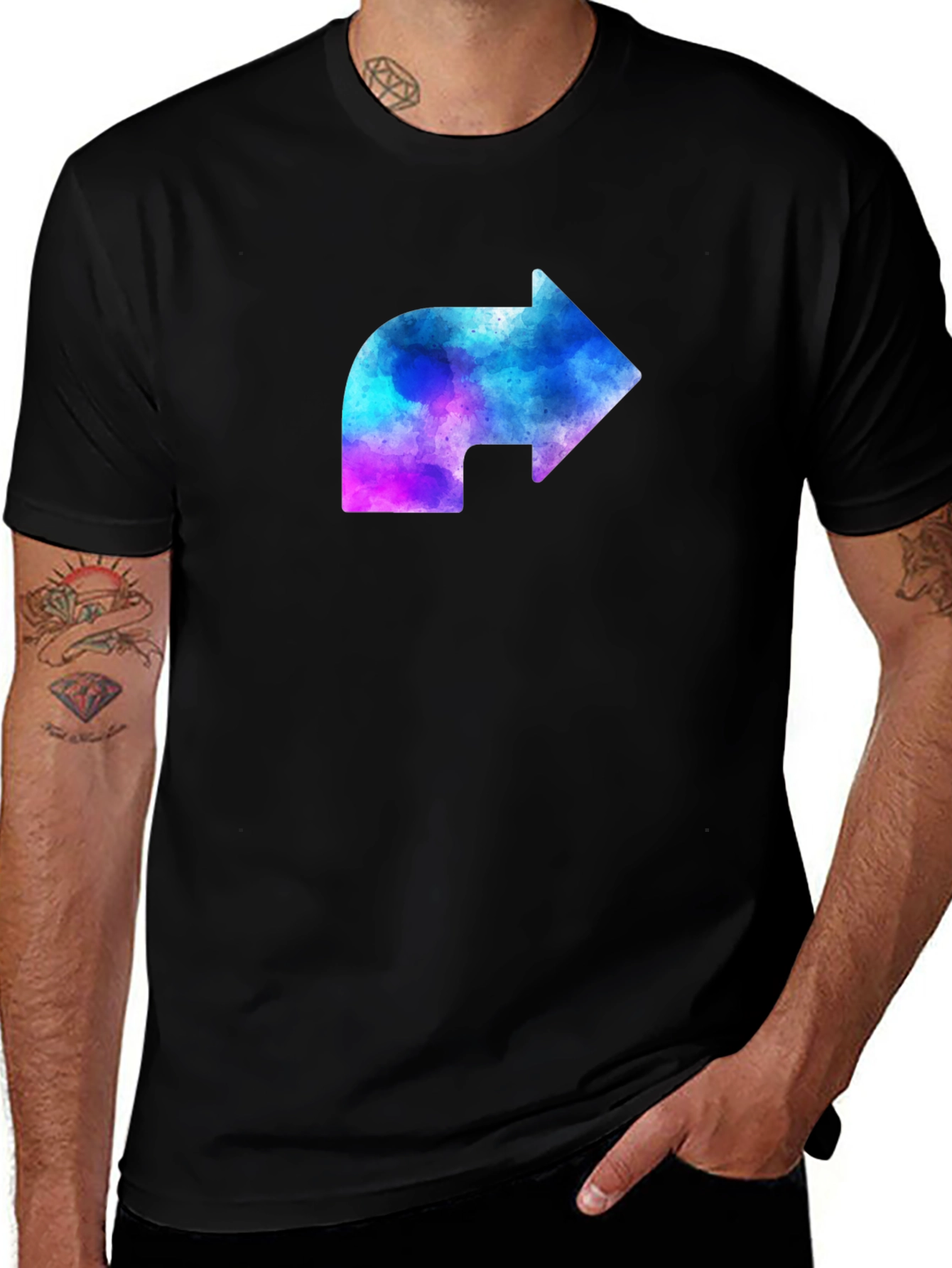 Cosmic Arrow Black Tee