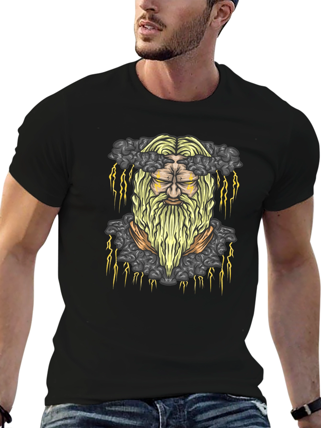 Thor T-Shirt - Lightning Beard Graphic Tee