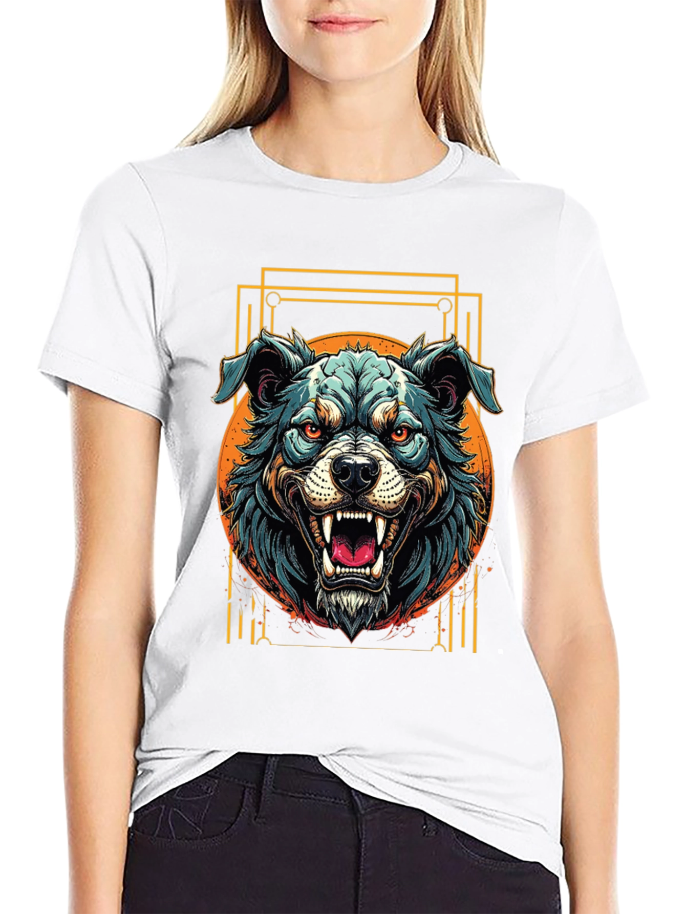 Graphic Dog T-Shirt - Bold Canine Design
