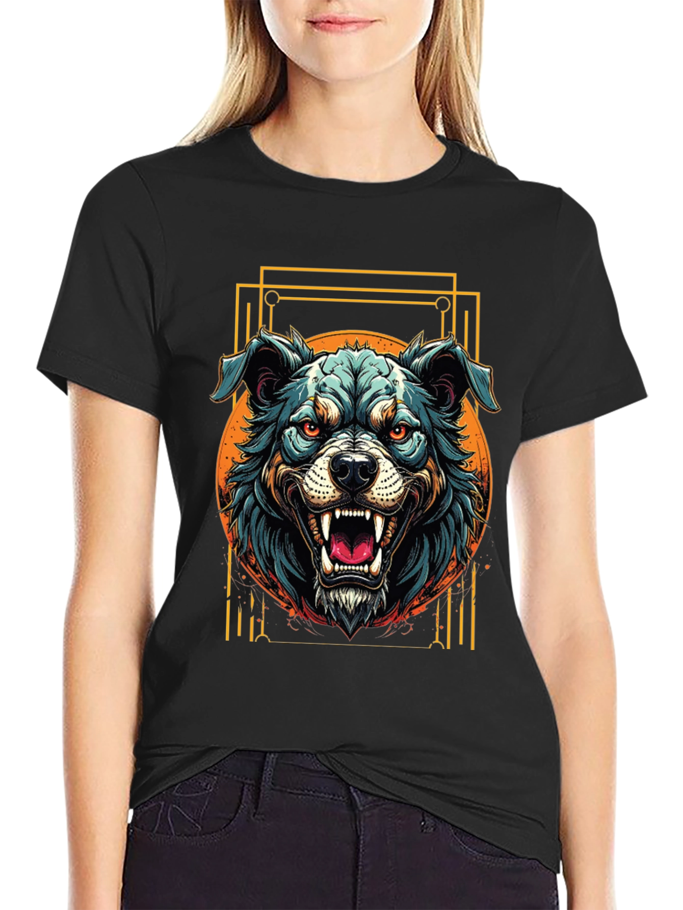 Graphic Dog T-Shirt - Bold Canine Design