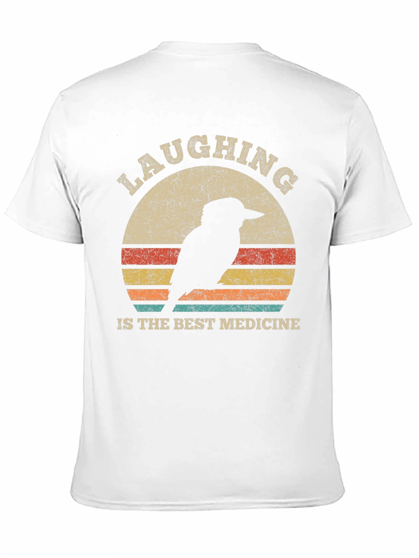 Laughing Bird Retro Graphic Tee - Unisex Cotton T-Shirt