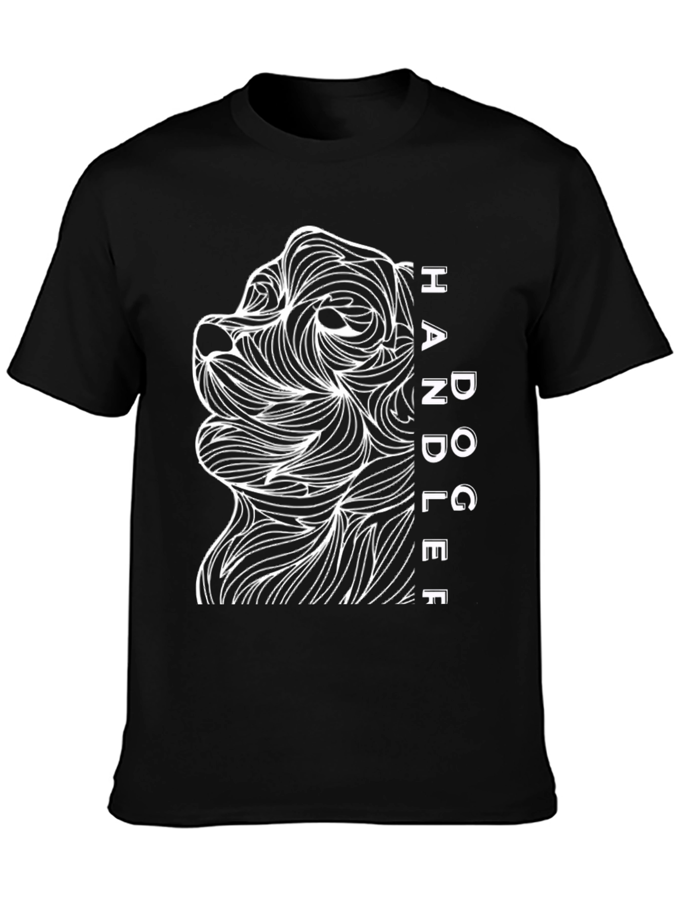 Dog Handler Graphic Tee - Mens Black T-Shirt