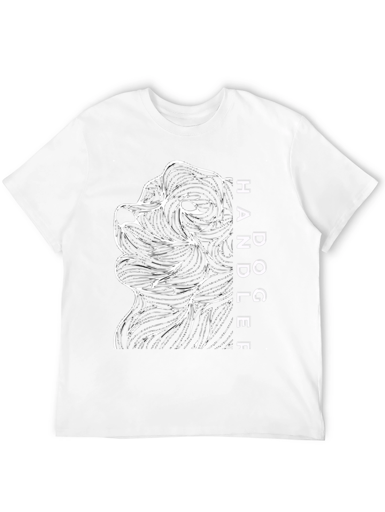 Dog Handler Graphic Tee - Mens Black T-Shirt