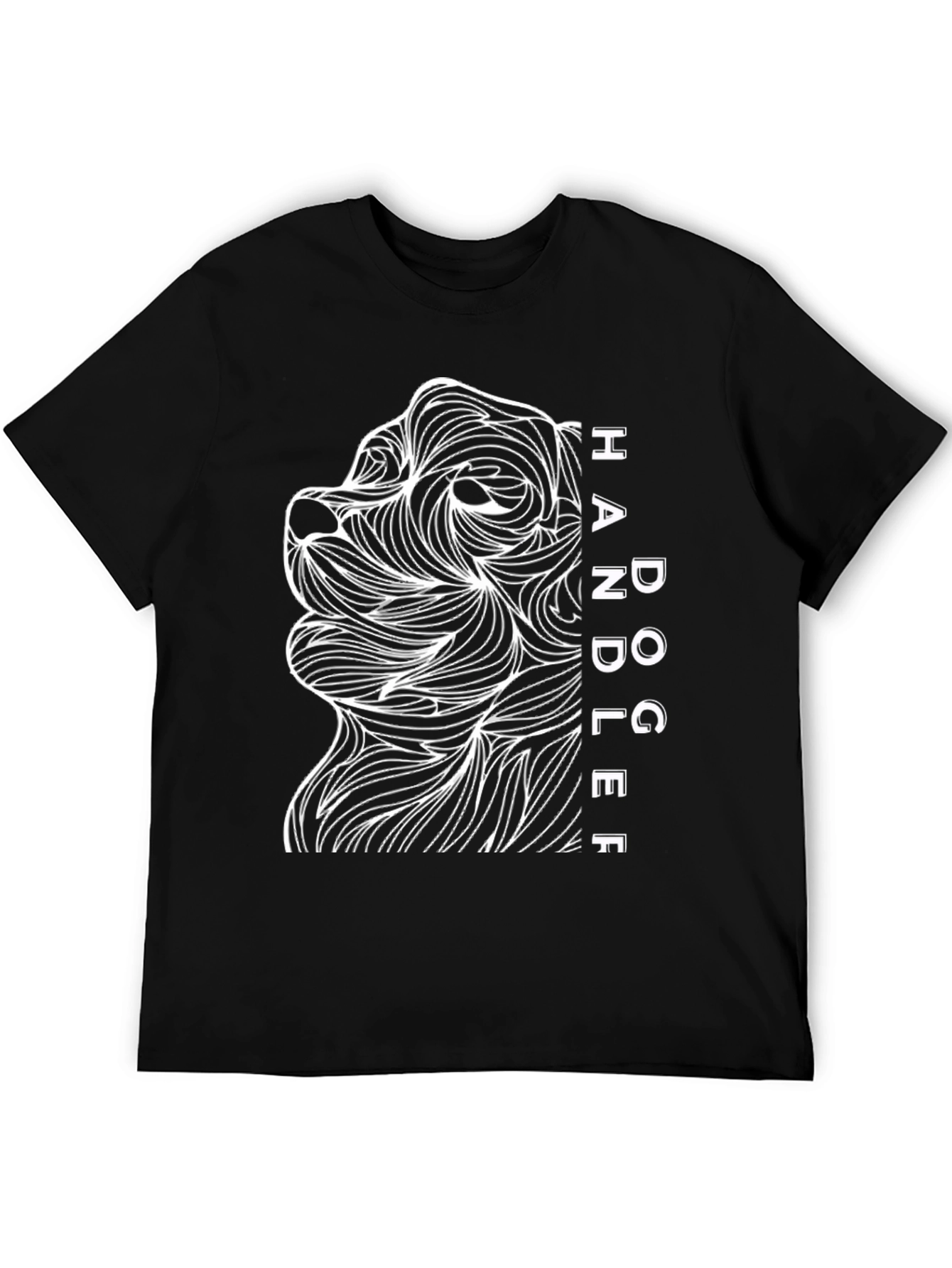 Dog Handler Graphic Tee - Mens Black T-Shirt