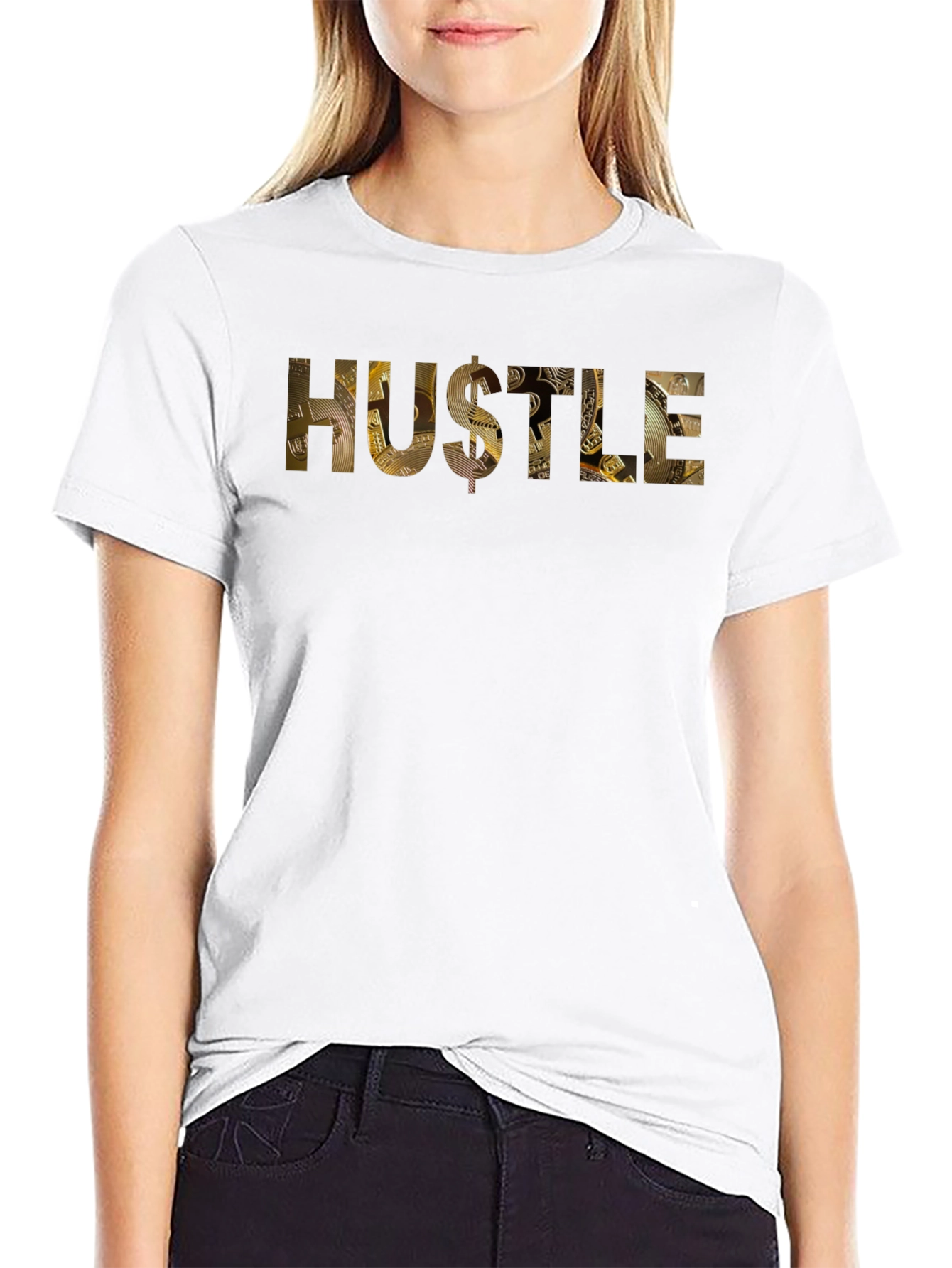 Hustle Graphic Tee - Gold Coin Design