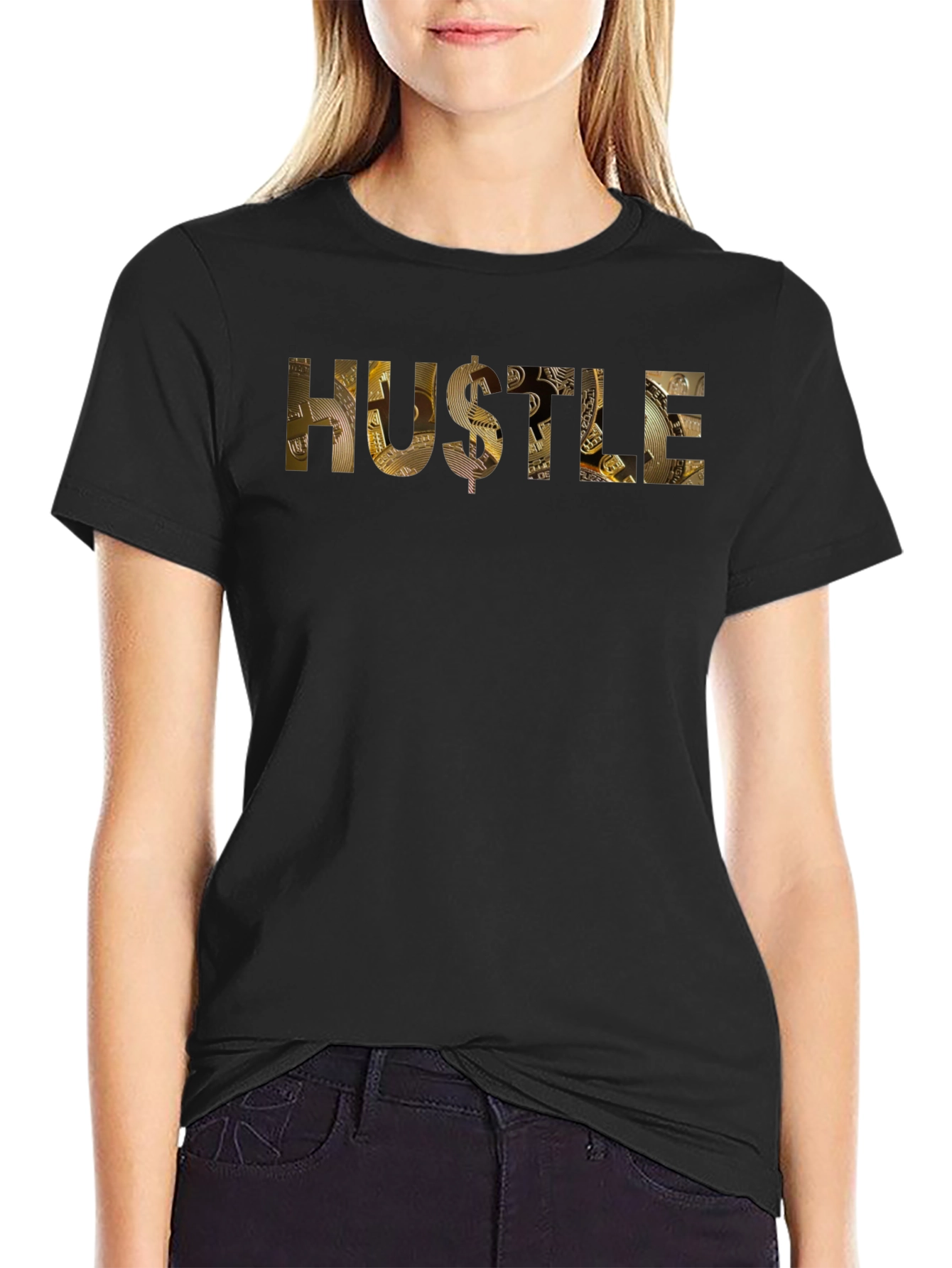 Hustle Graphic Tee - Gold Coin Design