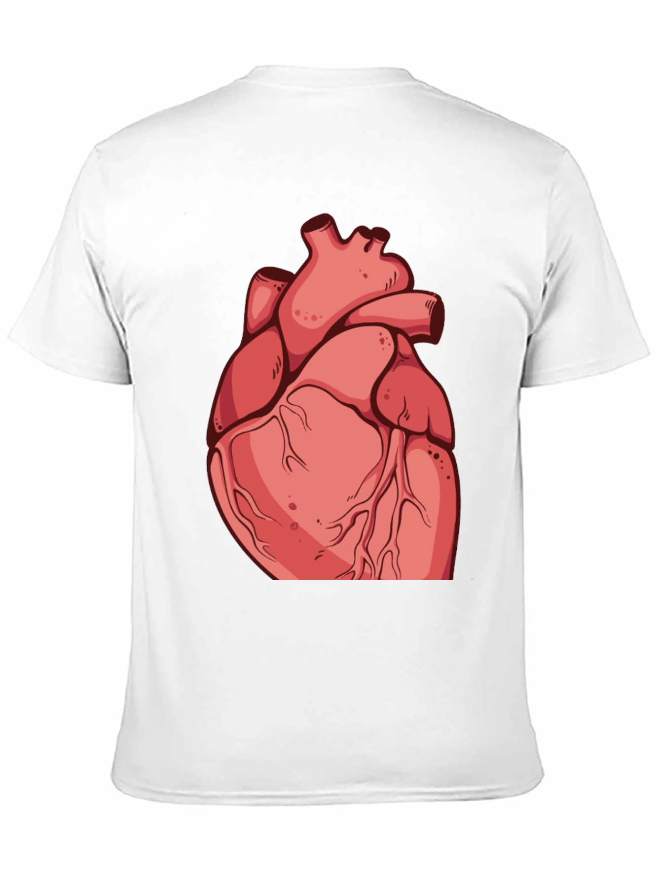 Anatomical Heart Graphic Tee - Black Cotton