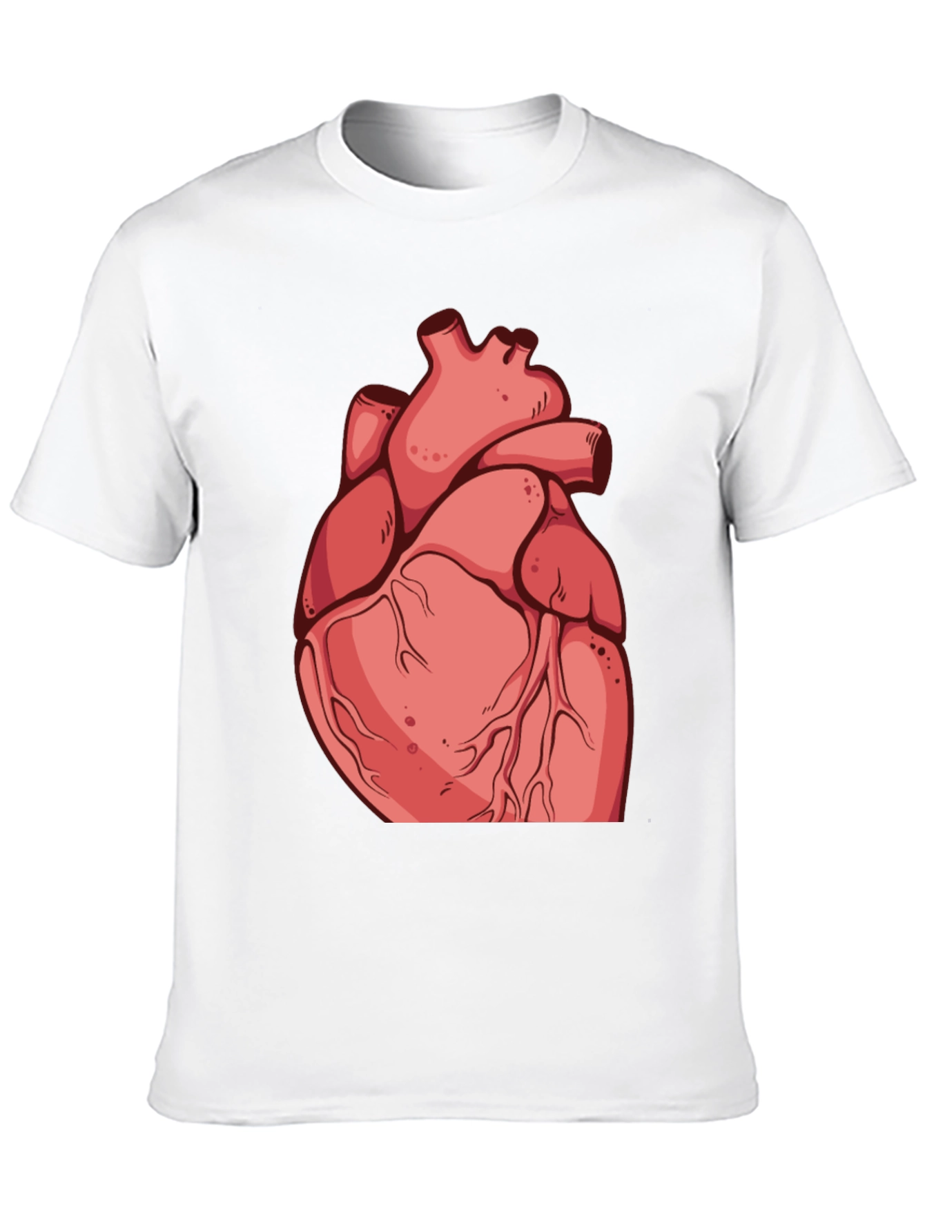Anatomical Heart Graphic Tee - Black Cotton
