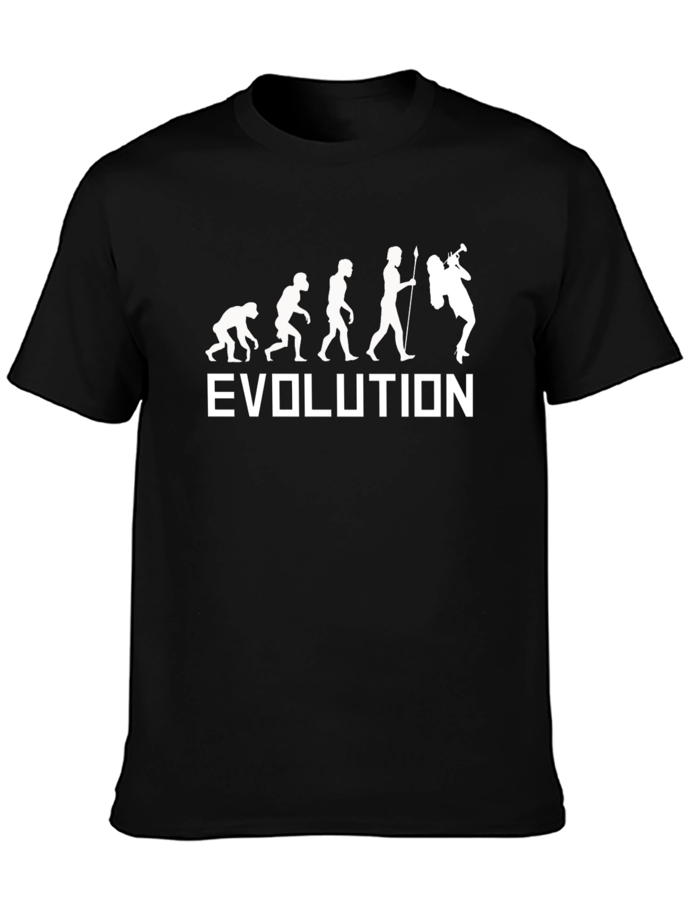 Evolution of a Musician T-Shirt - Black Graphic Tee