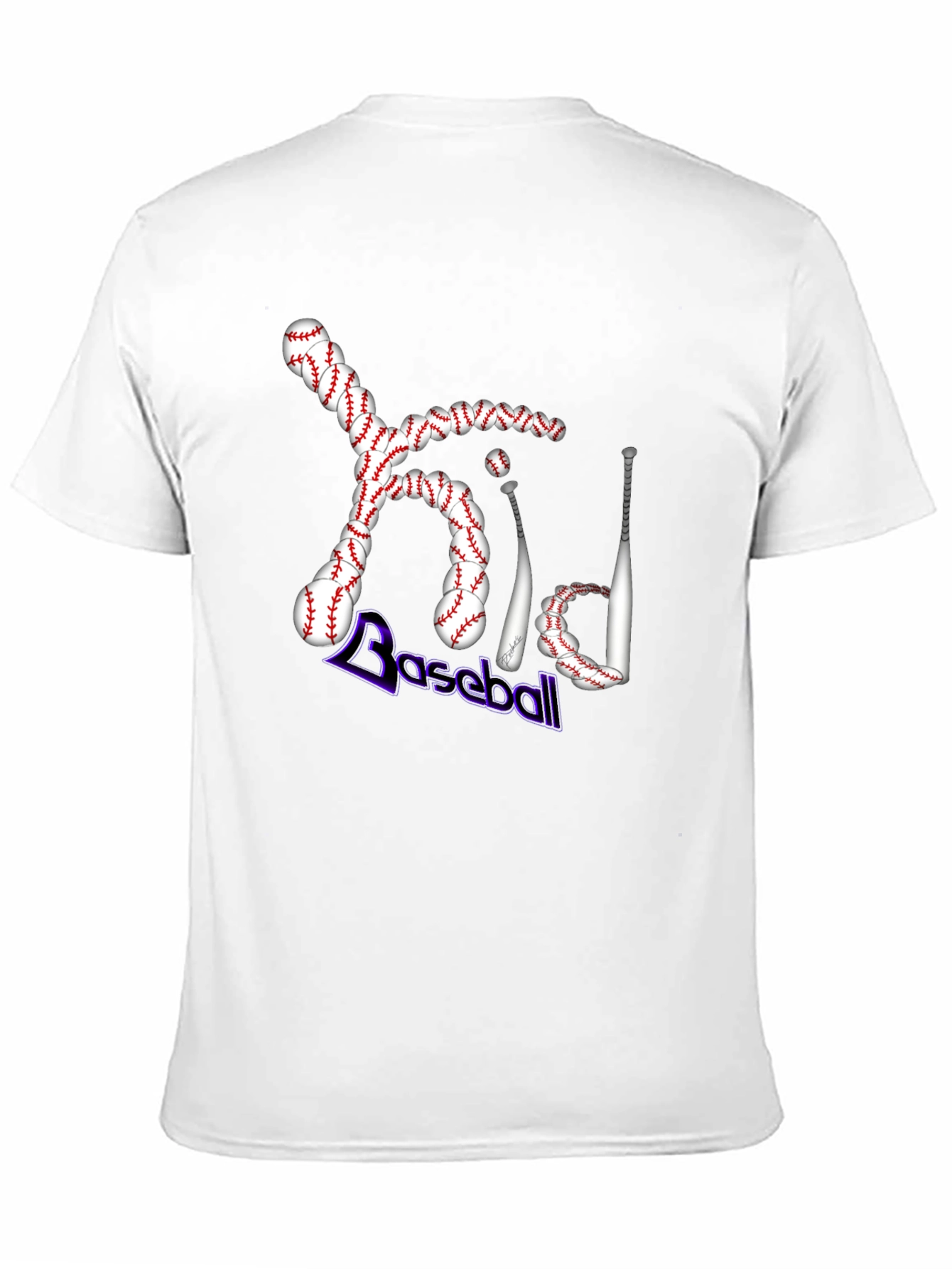 Kid Baseball T-Shirt - Baseball Bats and Balls Graphic