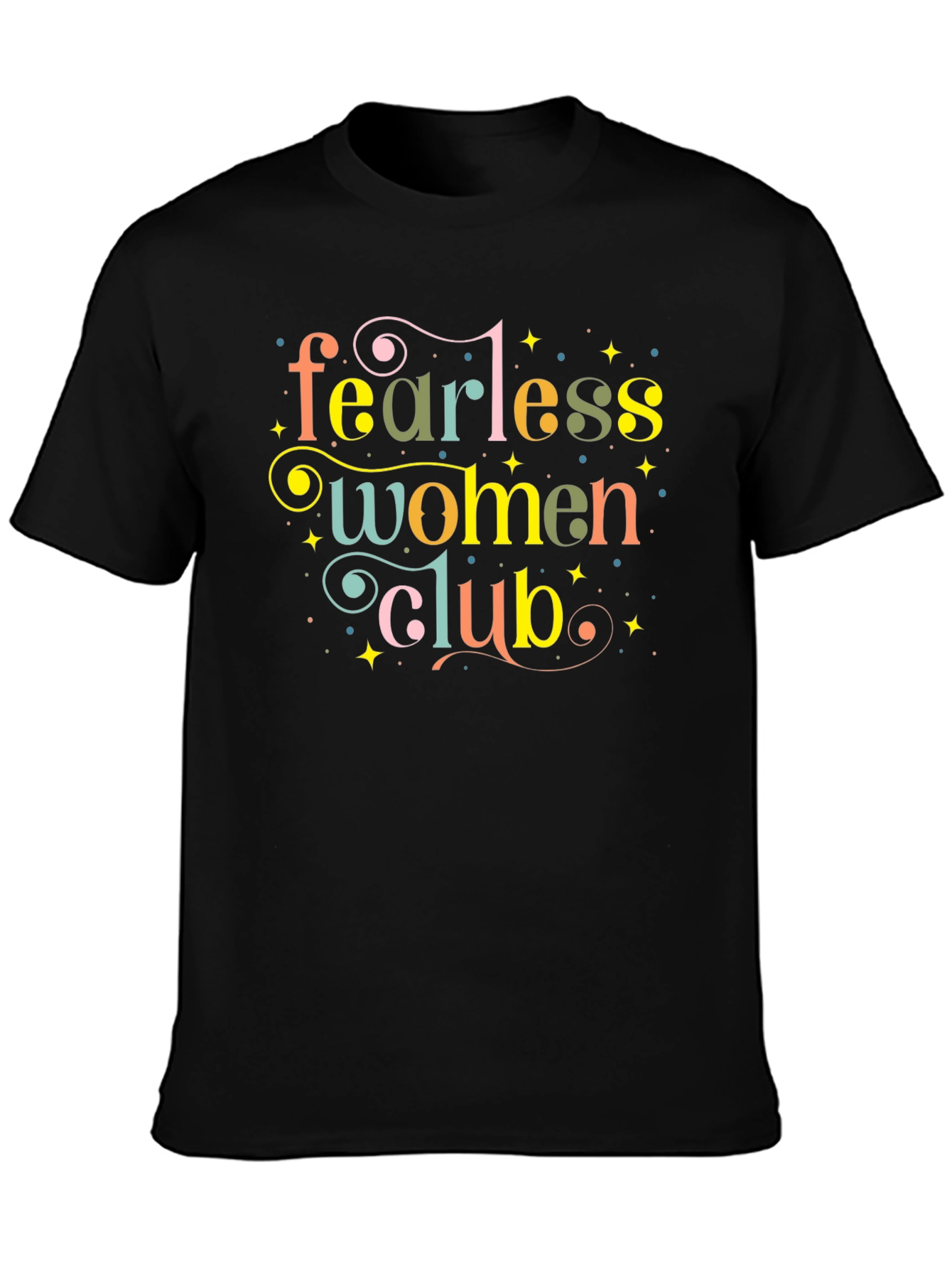 Fearless Women Club Graphic Tee - Stylish Empowerment