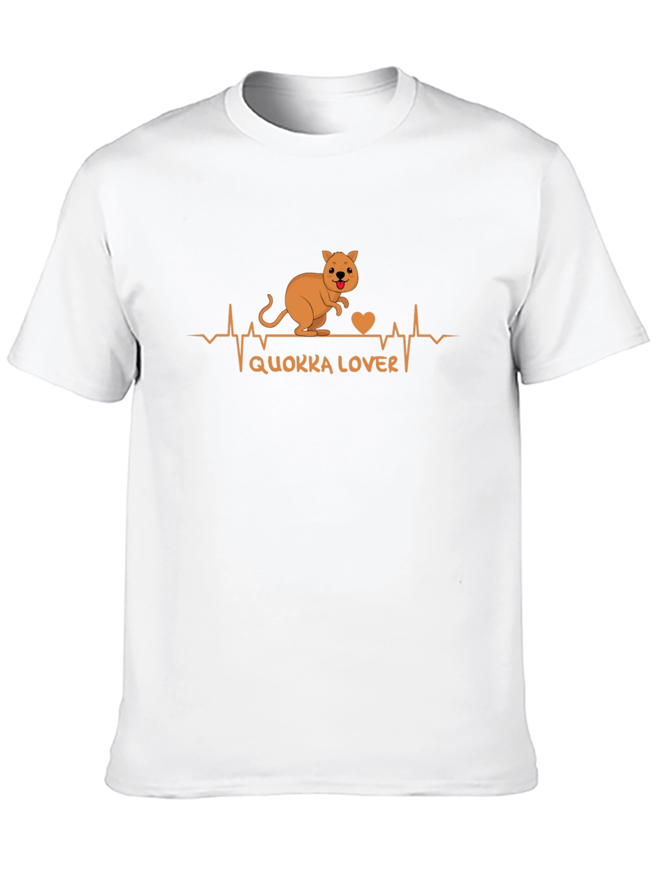 Quokka Lover Graphic Tee - Black Cotton T-Shirt