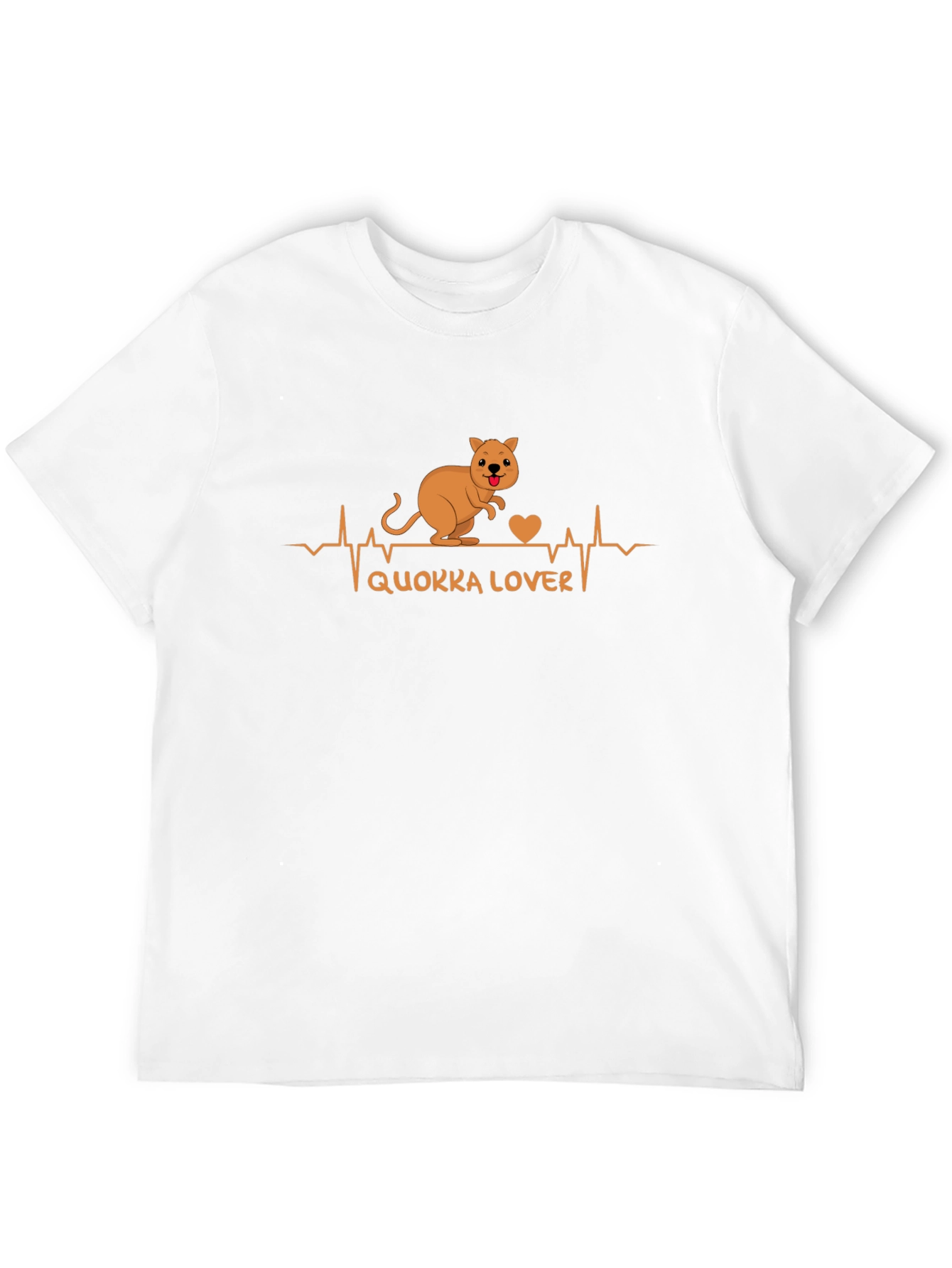 Quokka Lover Graphic Tee - Black Cotton T-Shirt
