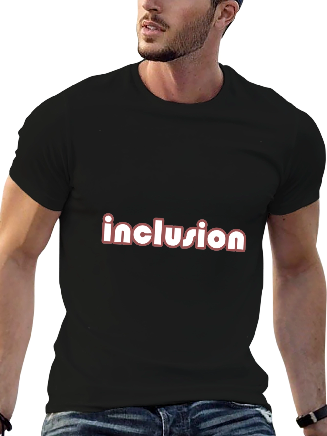 Inclusion T-Shirt Black Crew Neck