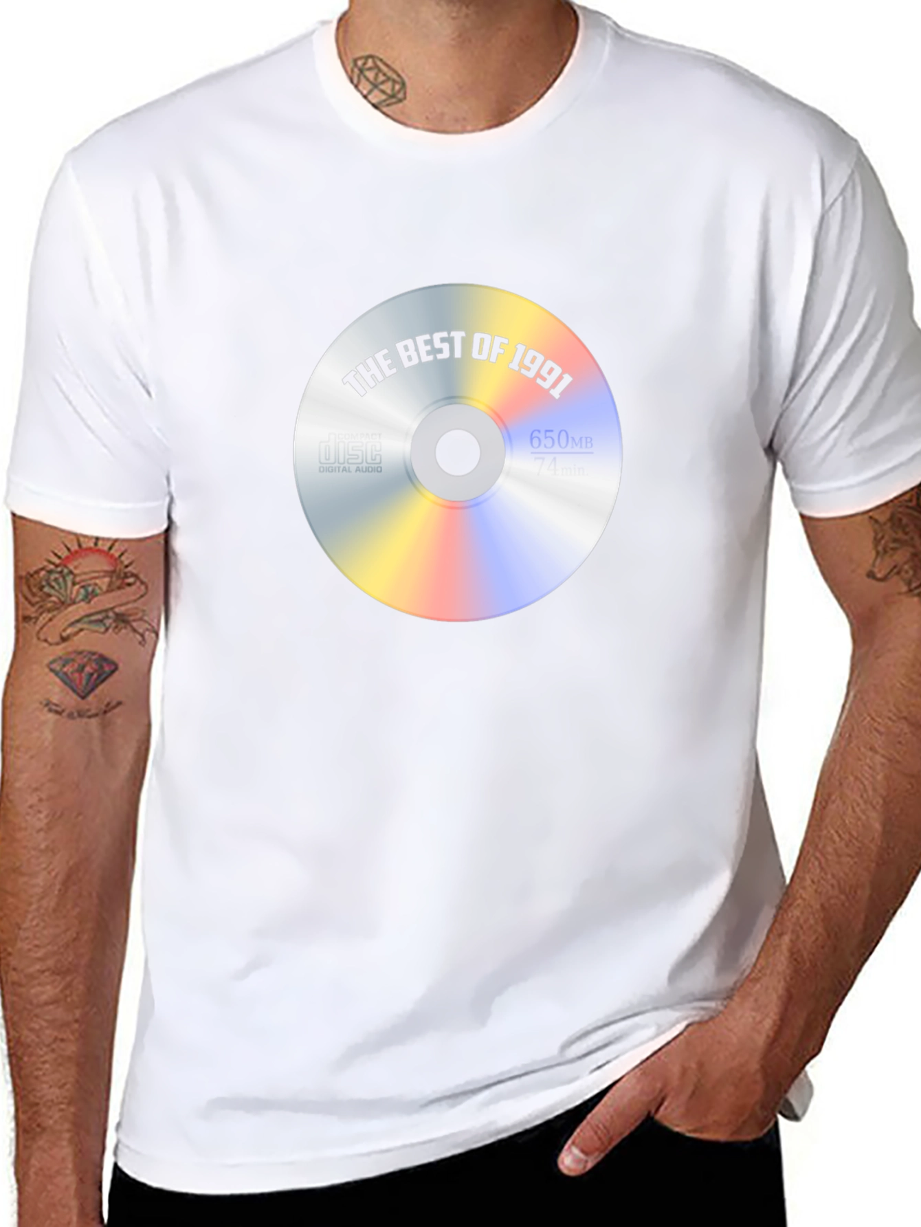 Retro 1991 CD Graphic Tee