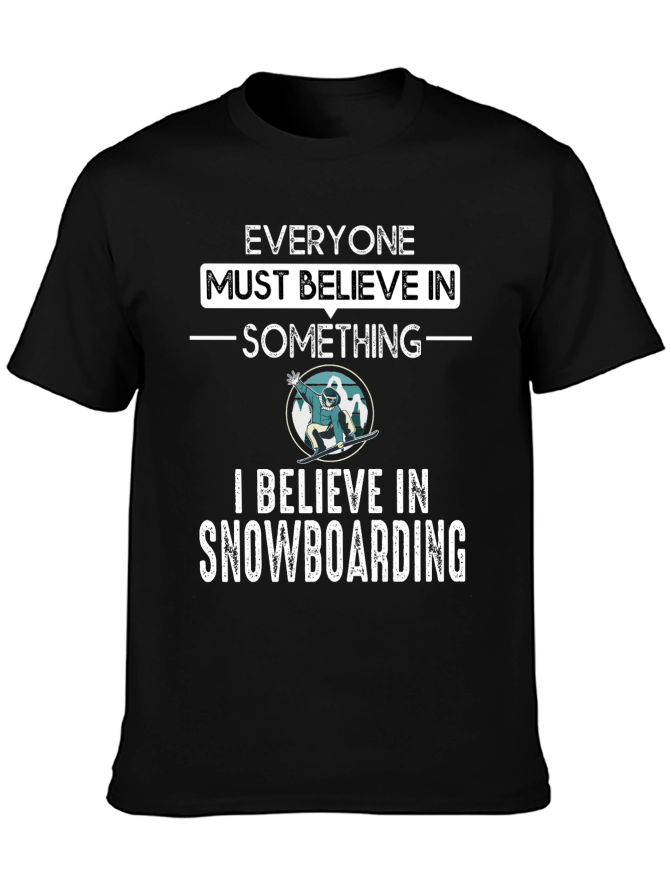 Snowboarding Believer Graphic Tee