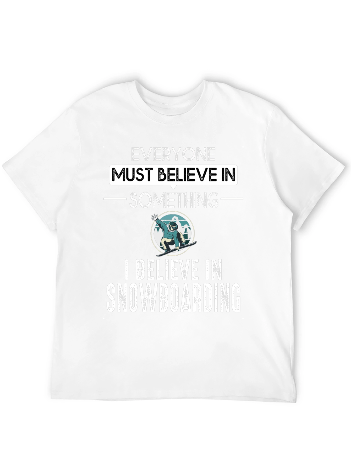Snowboarding Believer Graphic Tee