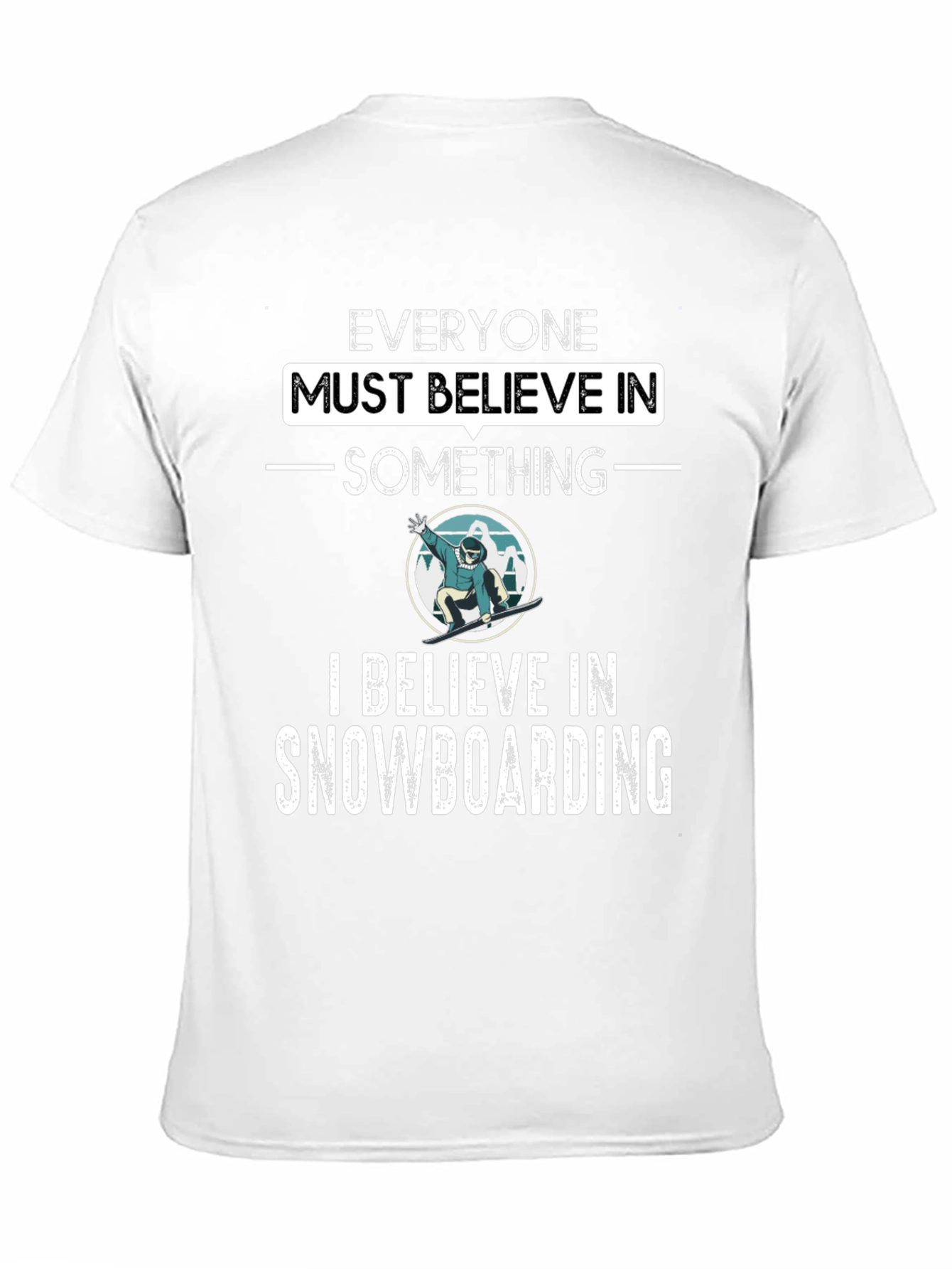 Snowboarding Believer Graphic Tee
