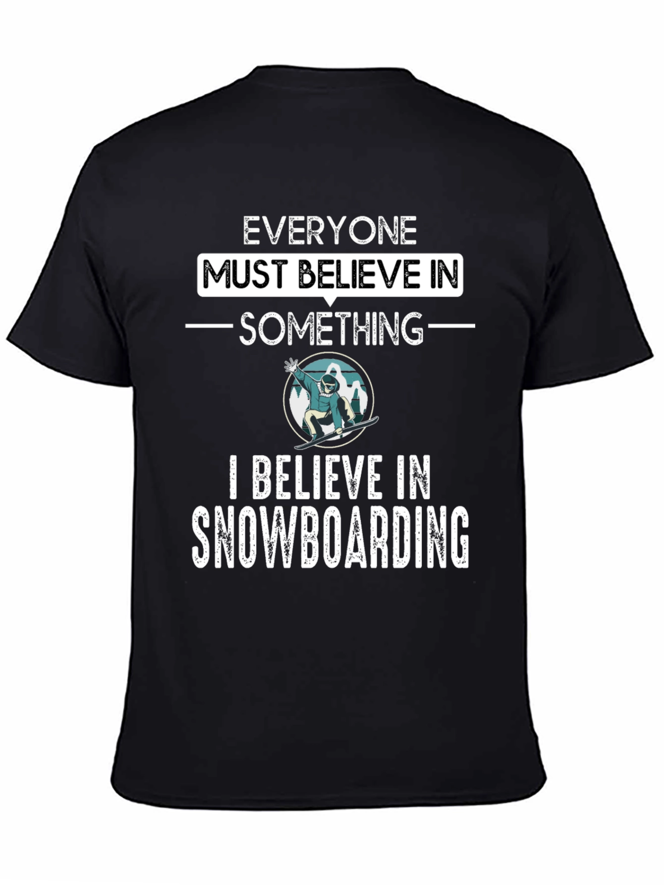 Snowboarding Believer Graphic Tee