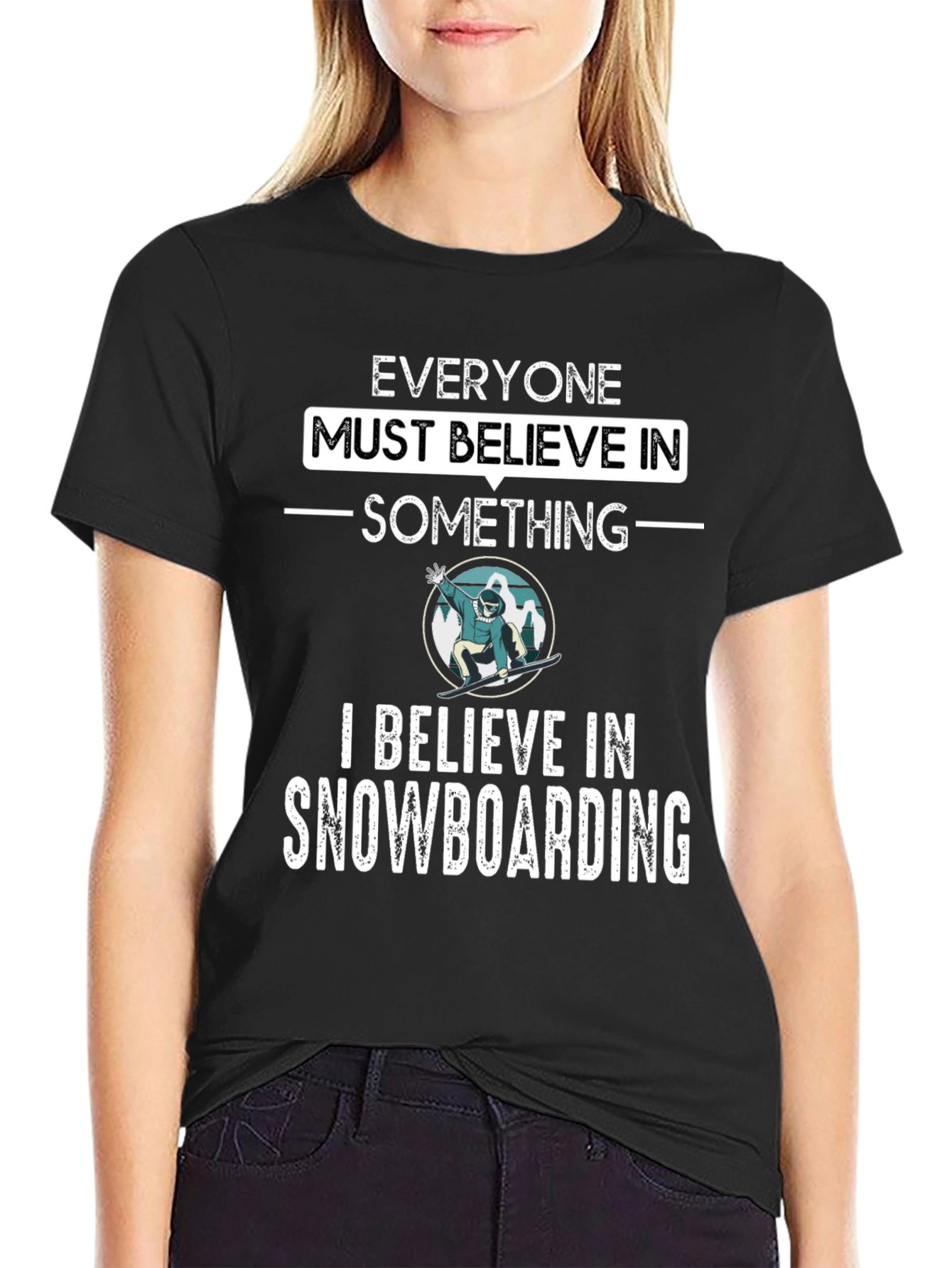 Snowboarding Believer Graphic Tee