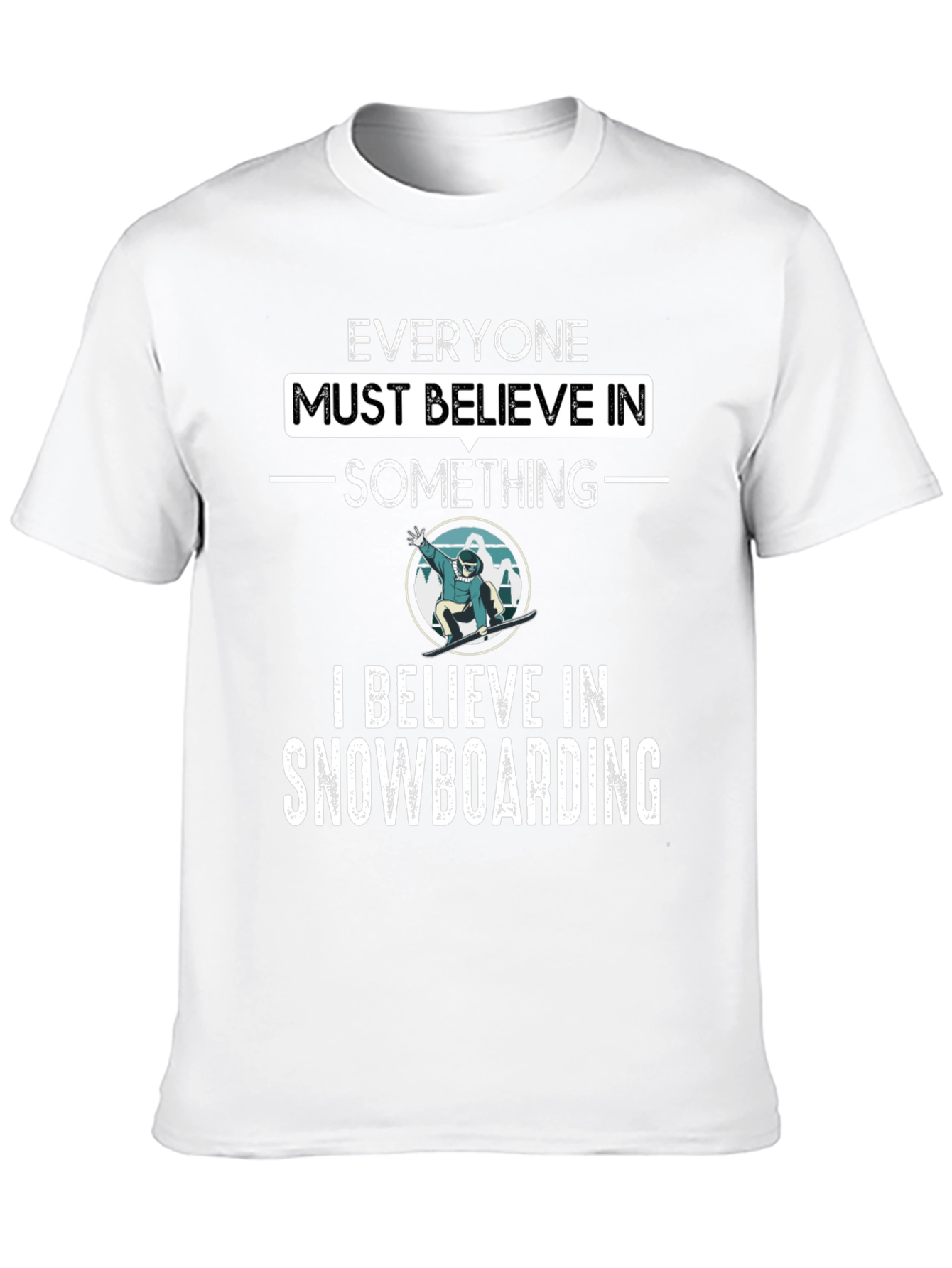Snowboarding Believer Graphic Tee