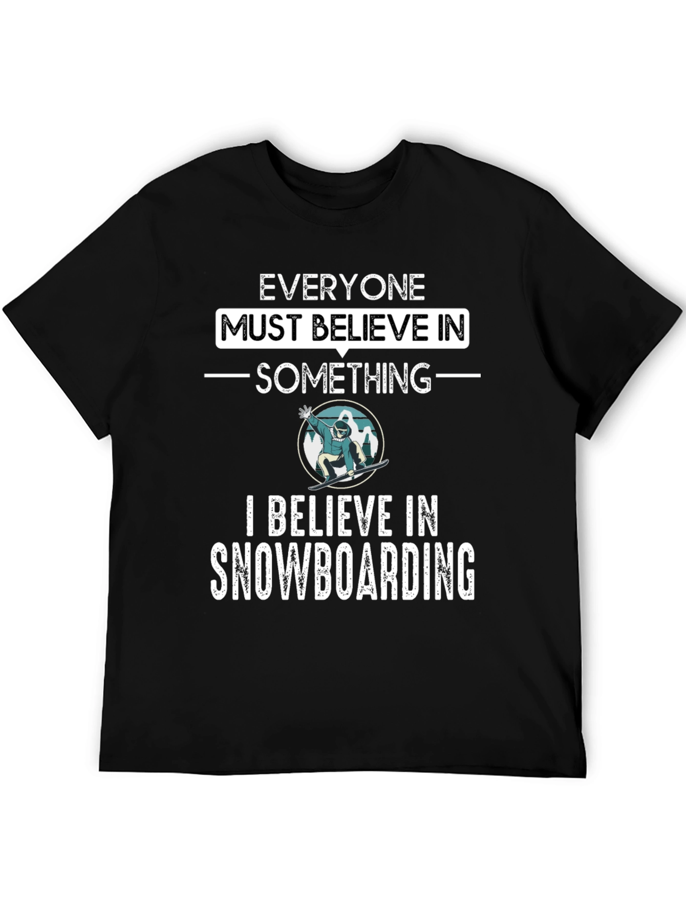 Snowboarding Believer Graphic Tee