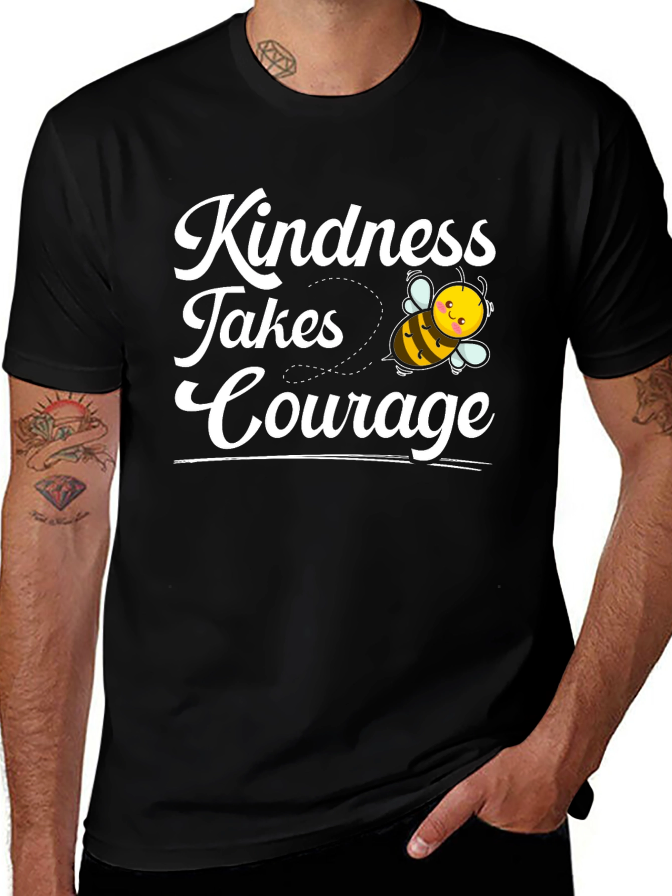 Kindness Takes Courage Bee Graphic Tee