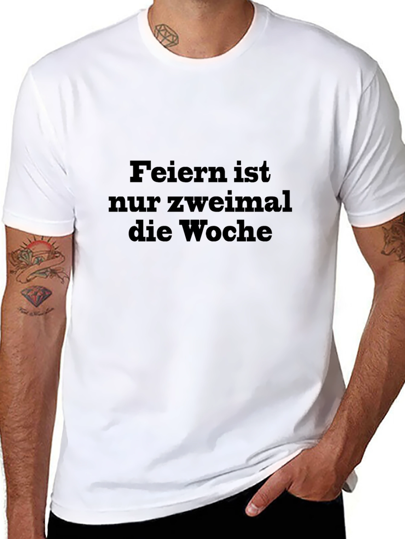Party Twice a Week Black T-Shirt