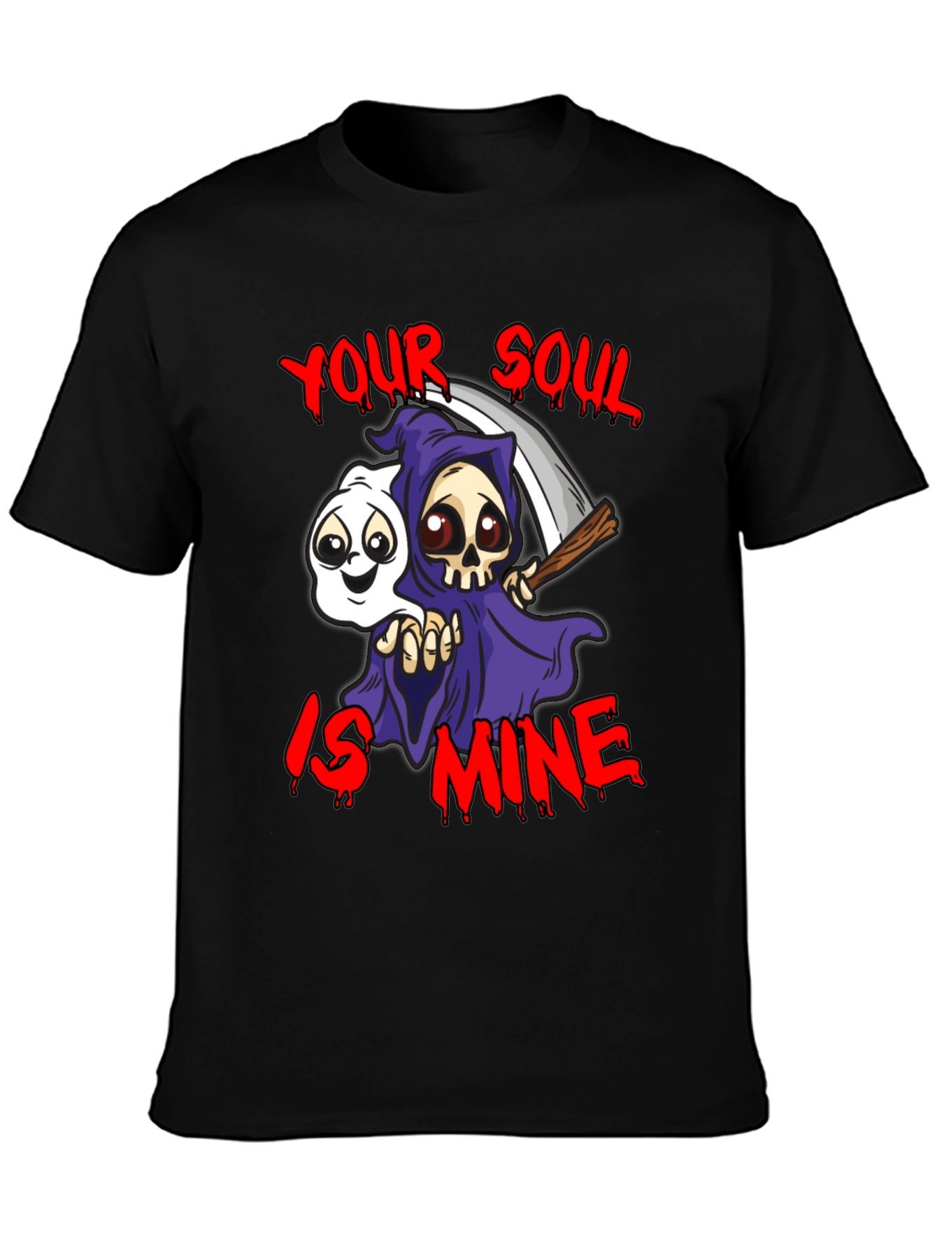 Grim Reaper Your Soul is Mine Graphic T-Shirt