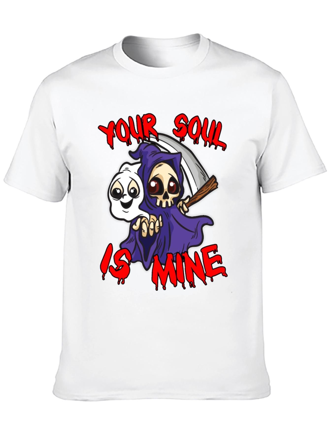 Grim Reaper Your Soul is Mine Graphic T-Shirt