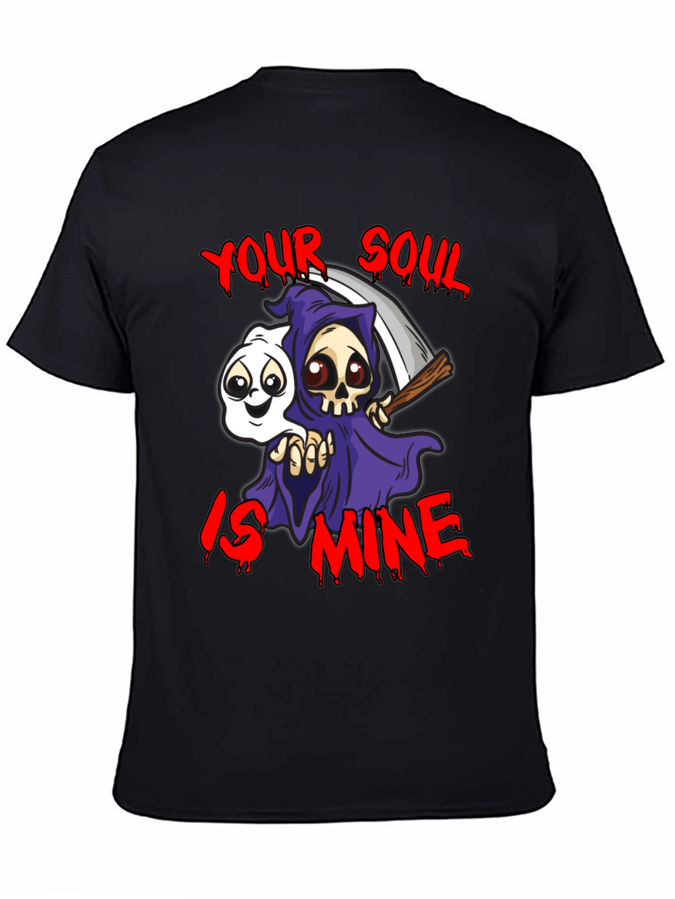 Grim Reaper Your Soul is Mine Graphic T-Shirt