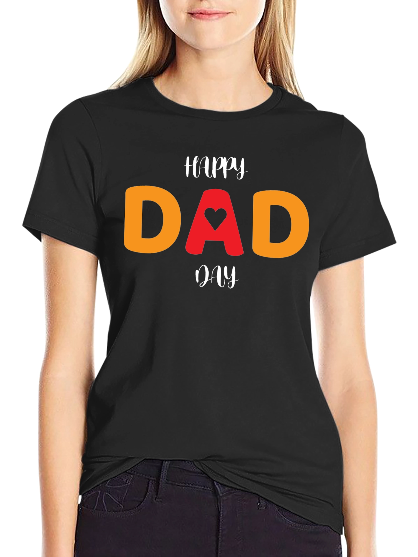 Happy Dad Day T-Shirt - Heart Design