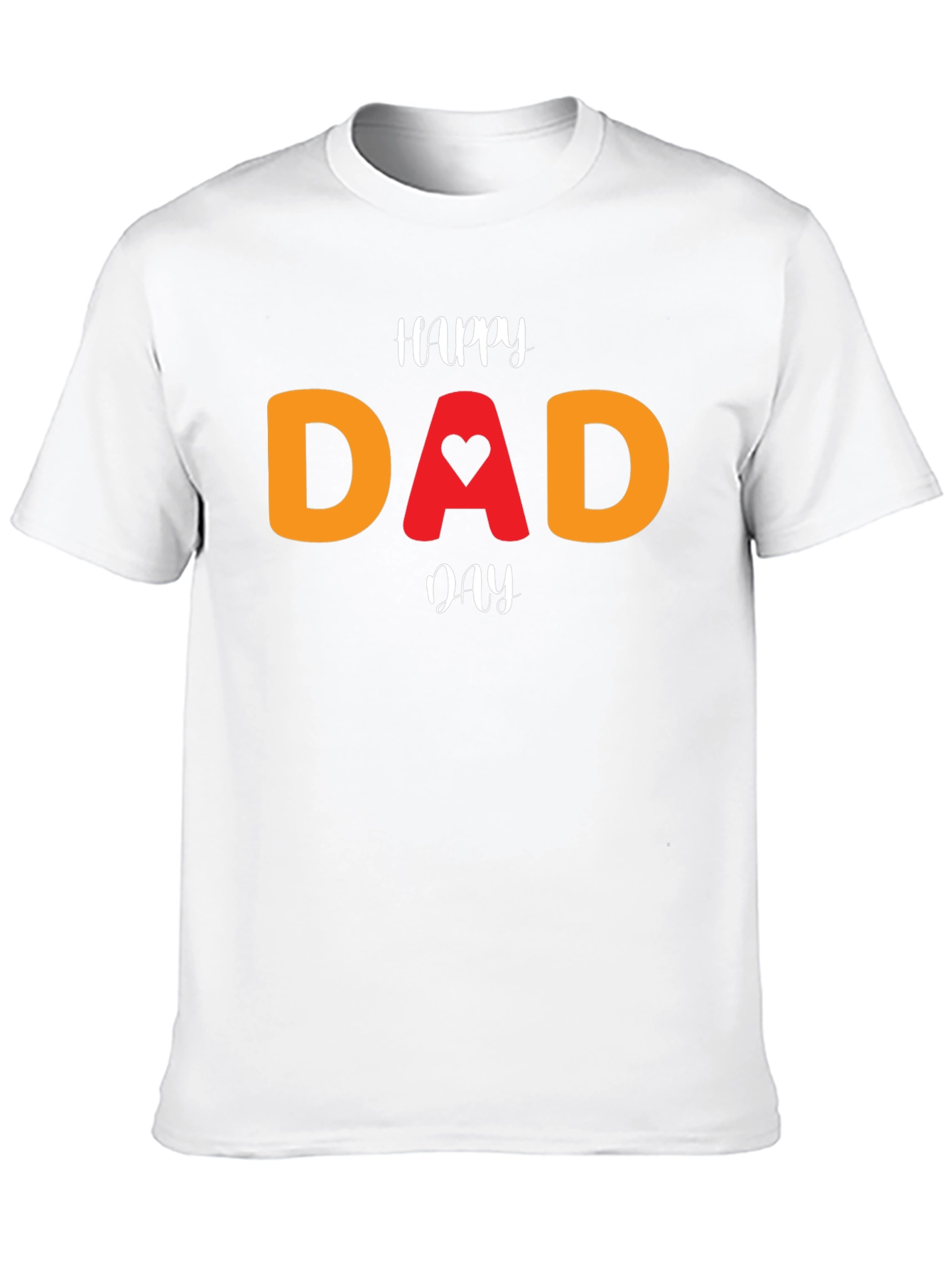 Happy Dad Day T-Shirt - Heart Design