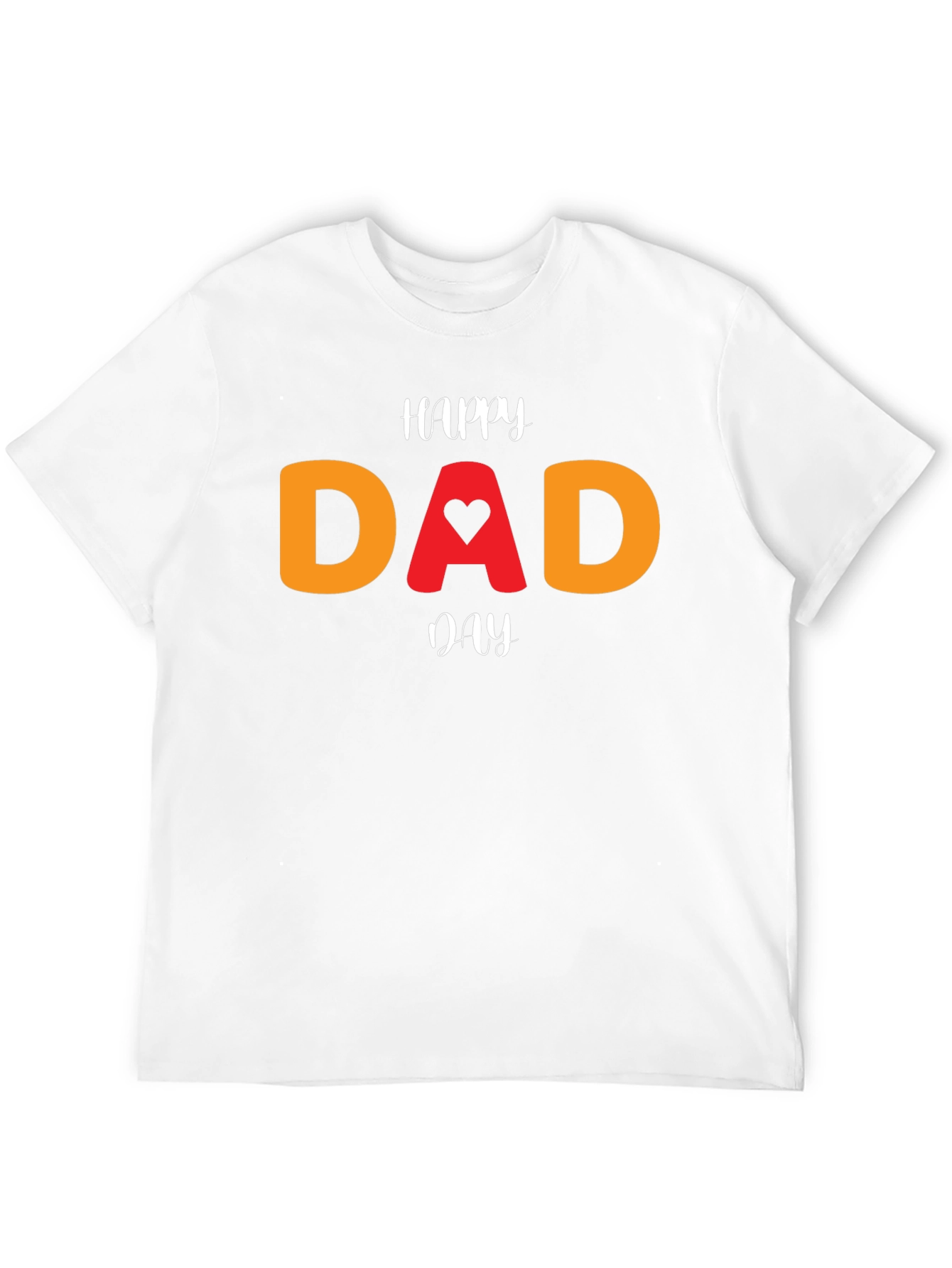 Happy Dad Day T-Shirt - Heart Design