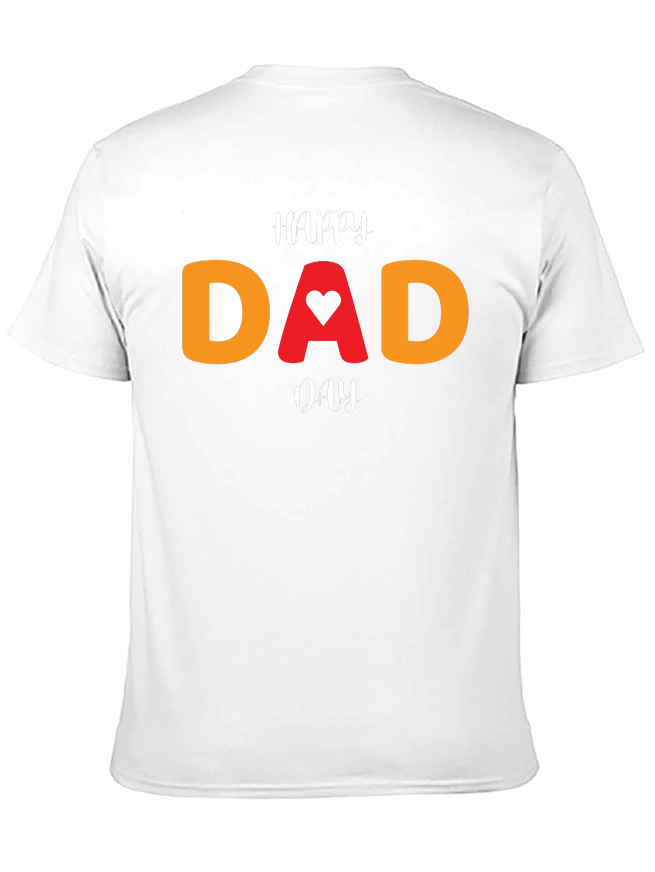 Happy Dad Day T-Shirt - Heart Design