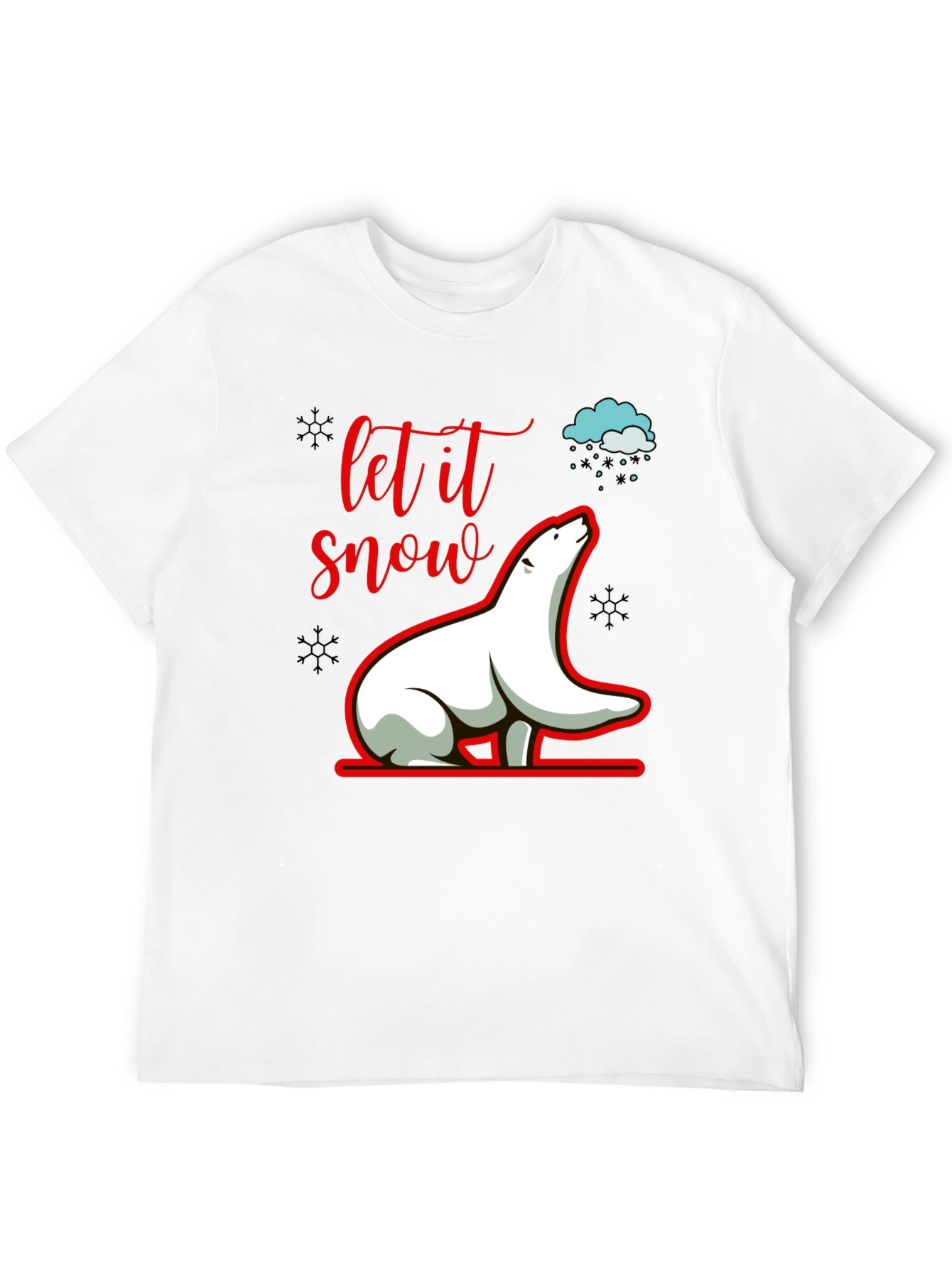 Let it Snow Polar Bear Graphic Tee