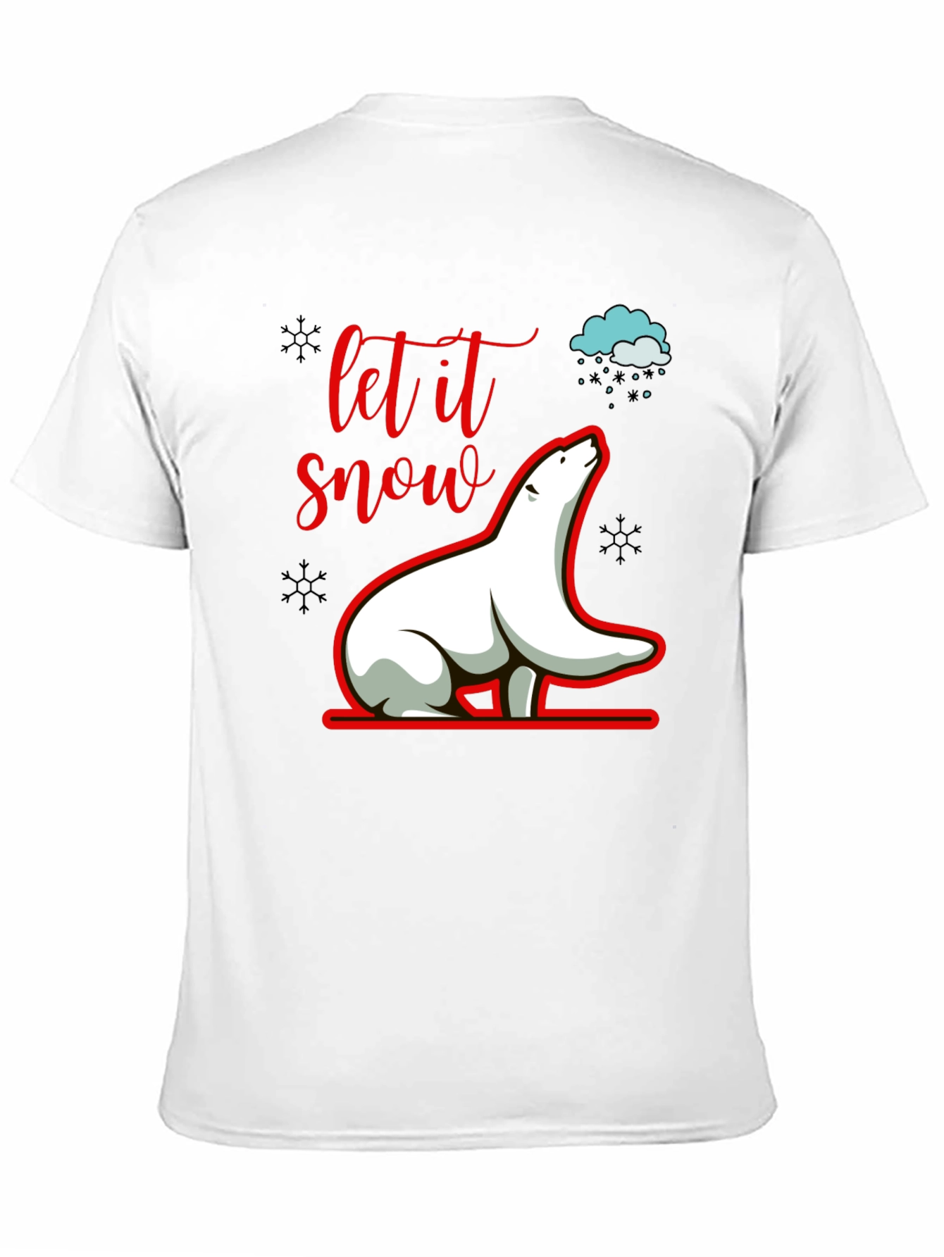 Let it Snow Polar Bear Graphic Tee