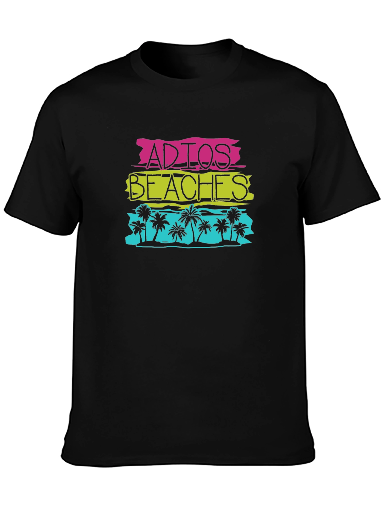 Adios Beaches Graphic Tee - Tropical Summer Shirt