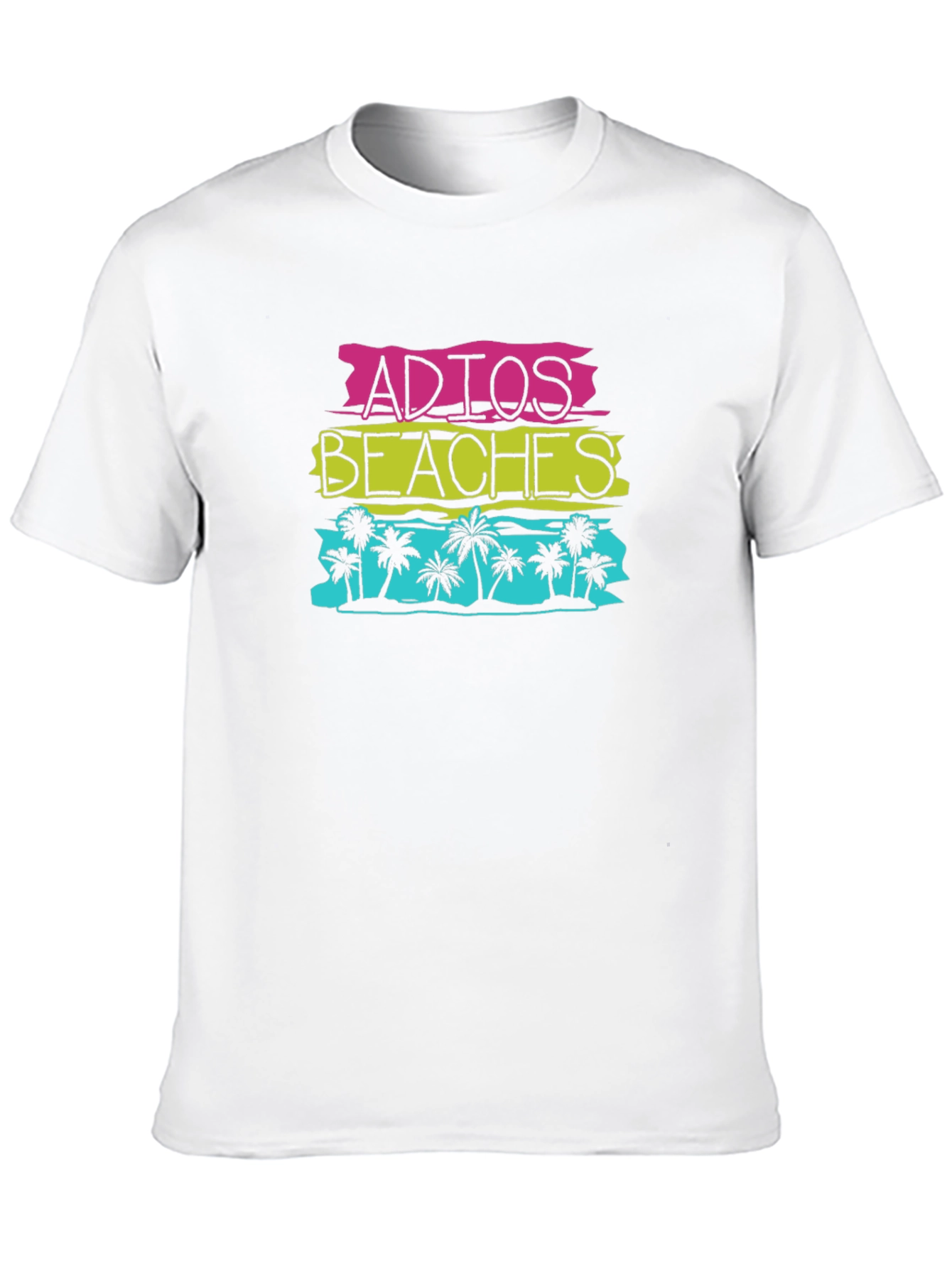 Adios Beaches Graphic Tee - Tropical Summer Shirt