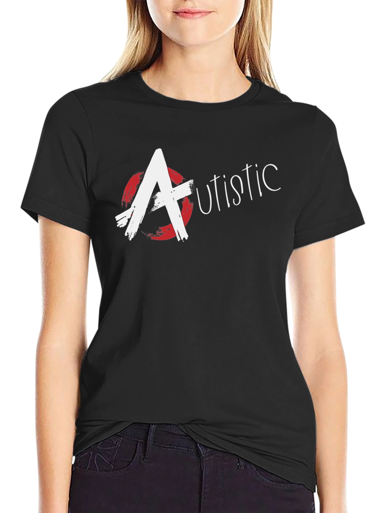 Autistic Awareness Black T-Shirt - Bold Graphic Design