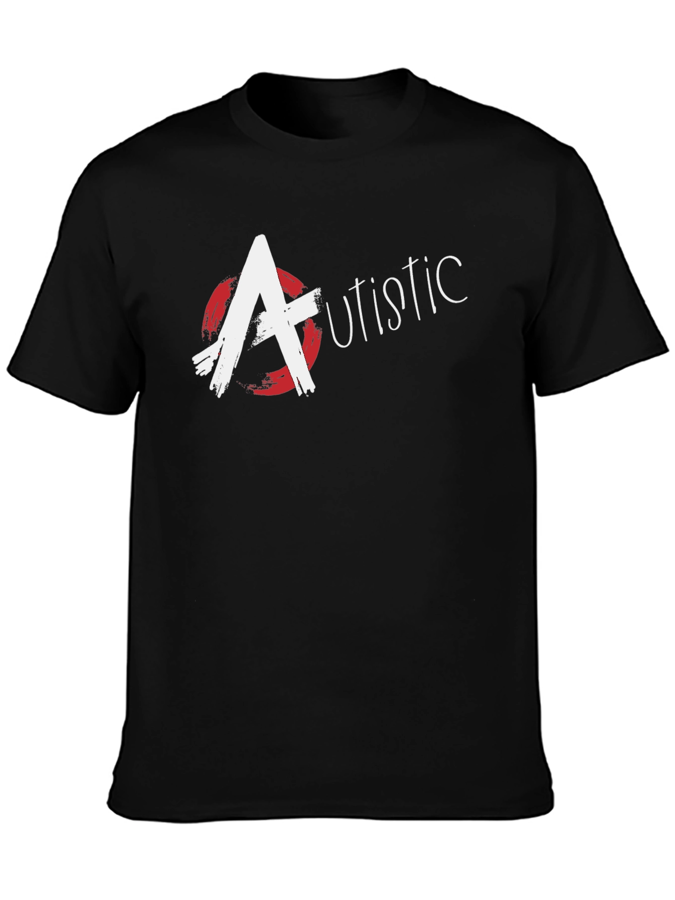 Autistic Awareness Black T-Shirt - Bold Graphic Design