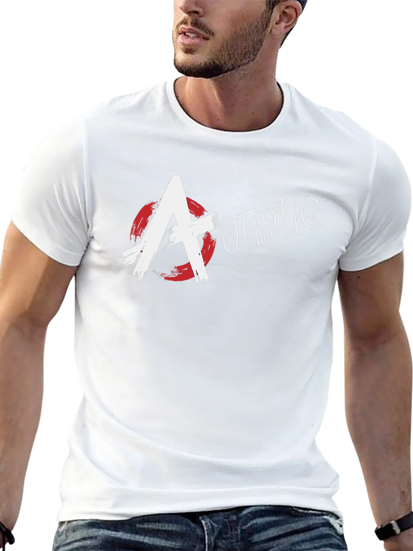 Autistic Awareness Black T-Shirt - Bold Graphic Design